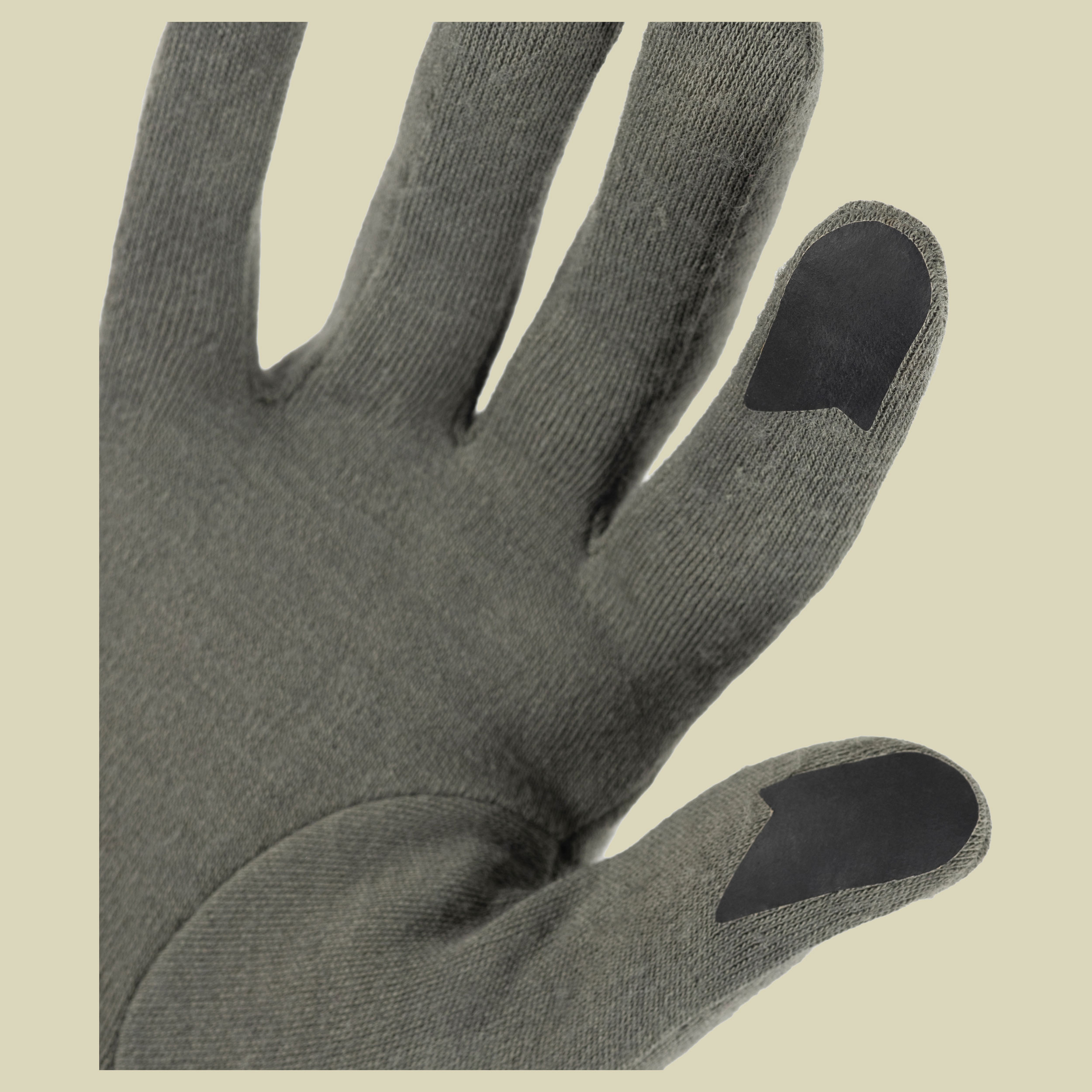 Merino Midweight Gloves S grün - GW khaki