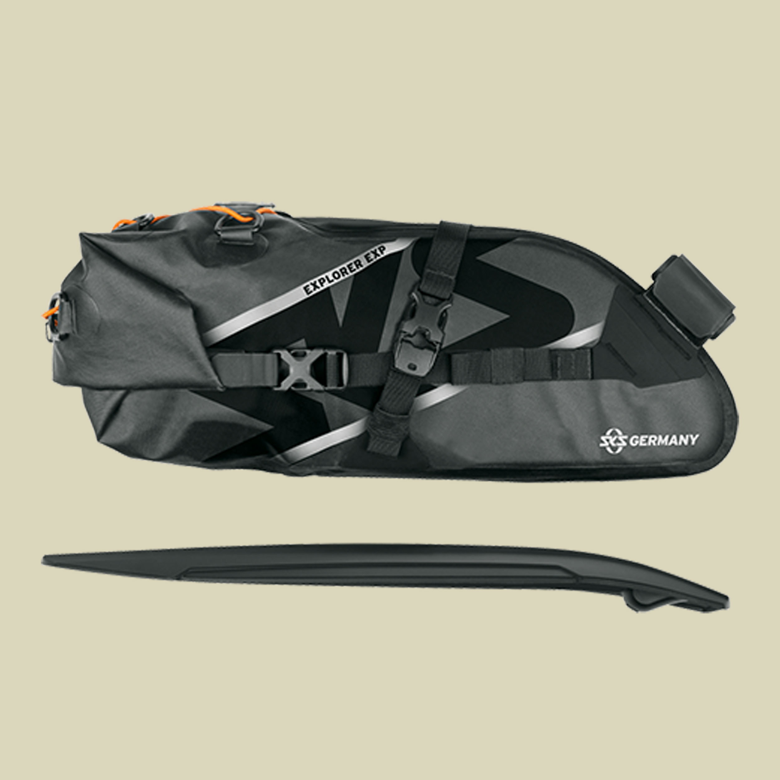 Explorer EXP. Saddlebag Volumen 13 Liter Farbe schwarz