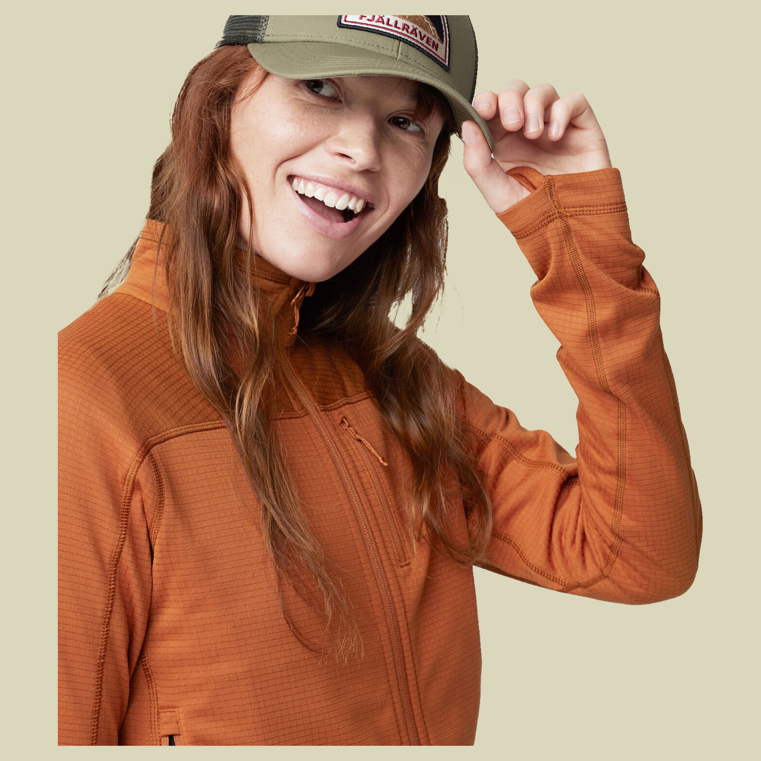 Abisko Lite Fleece Jacket Women Größe L  Farbe terracotta brown