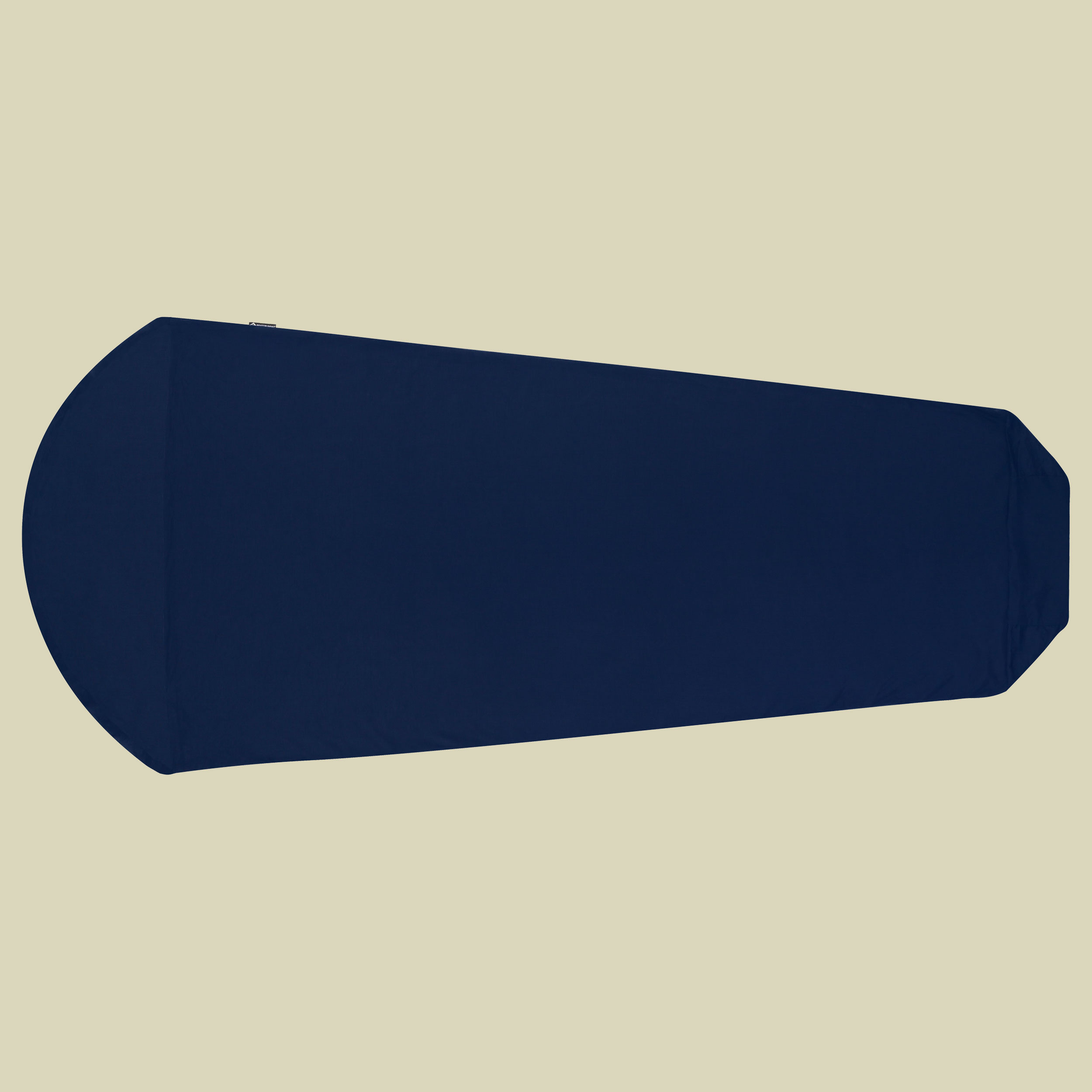 Premium Cotton Travel Liner - Mummy with Hood Länge 210 cm Farbe navy blue