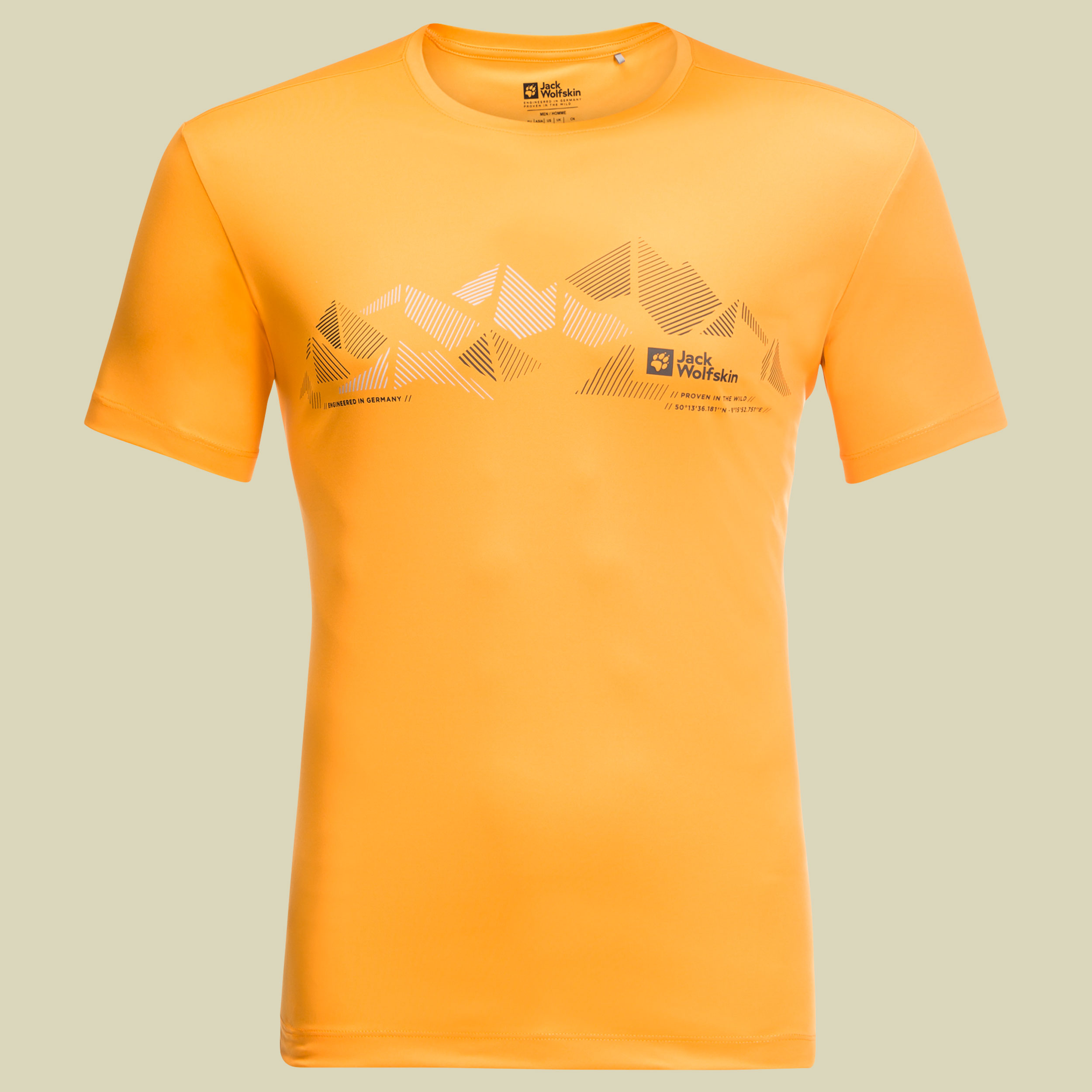 Peak Graphic T Men Größe XL Farbe orange pop