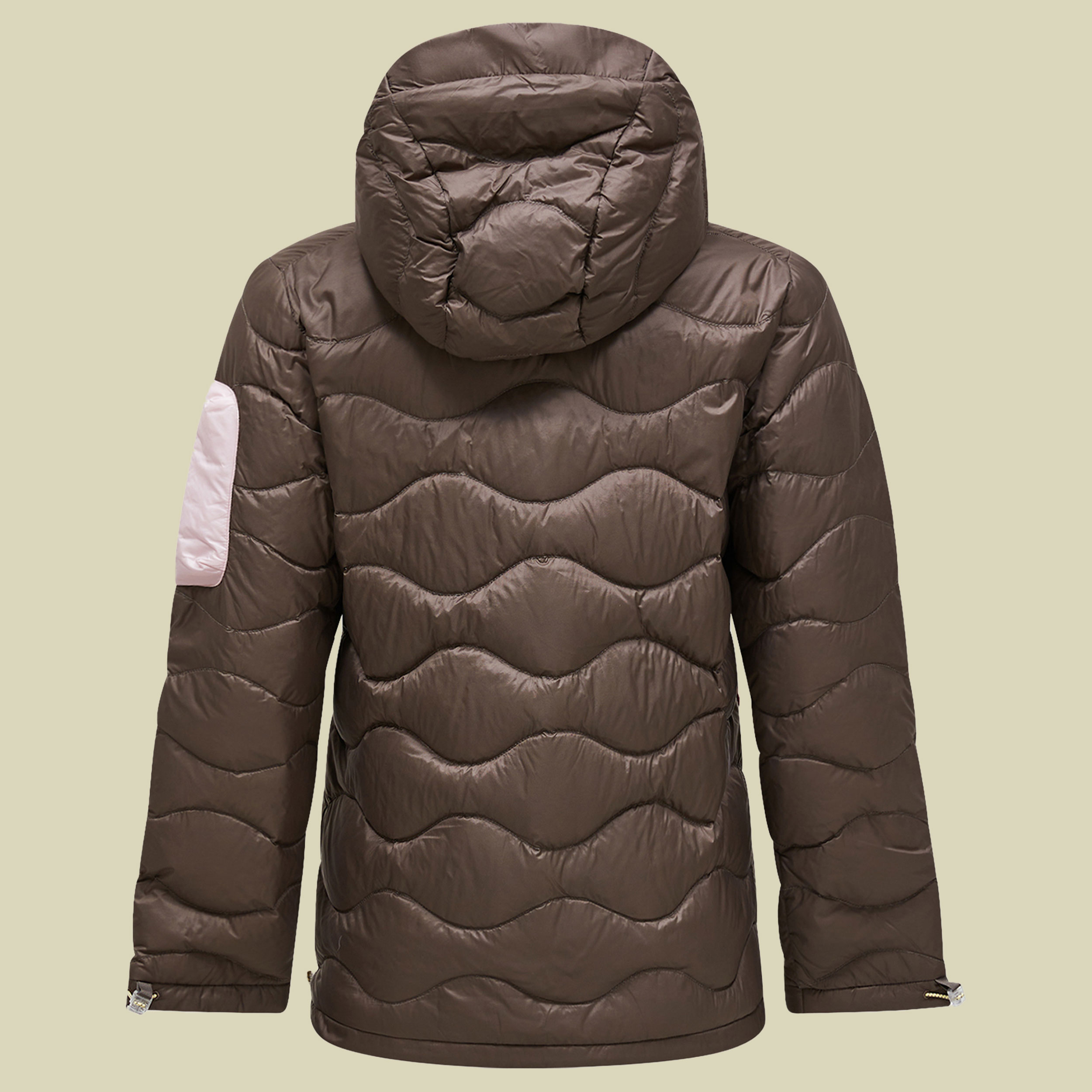 Helium Utility Down Hood Jacket Women XS braun - hoo terrain/tan mo