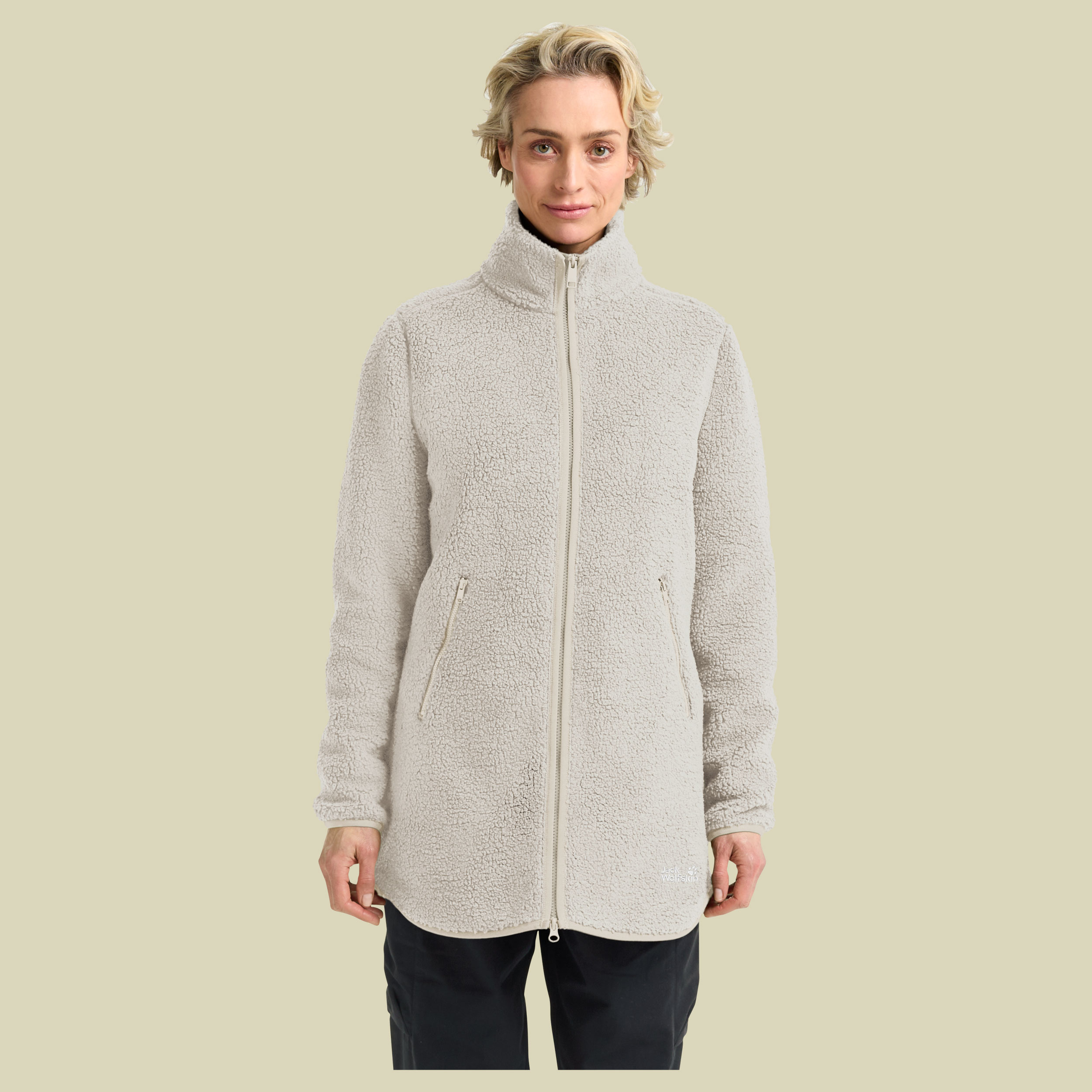High Curl Coat Women XXL beige - pale sand