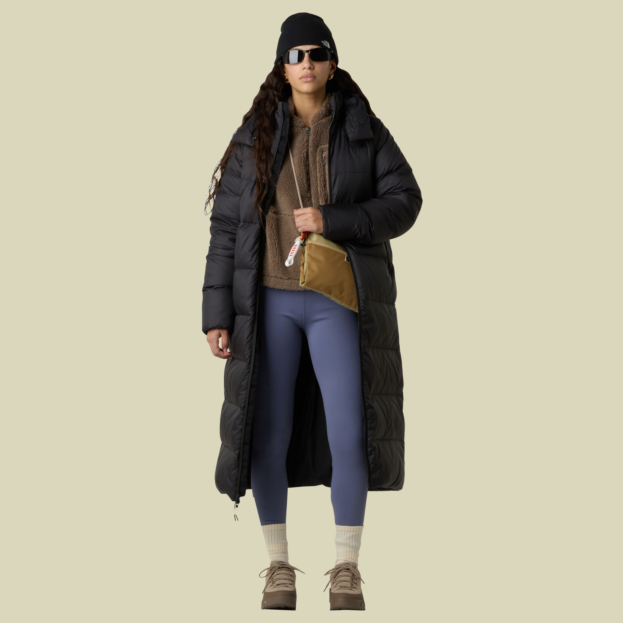 Hydrenalite City Long Down Hooded Parka Women XS schwarz - TNF black