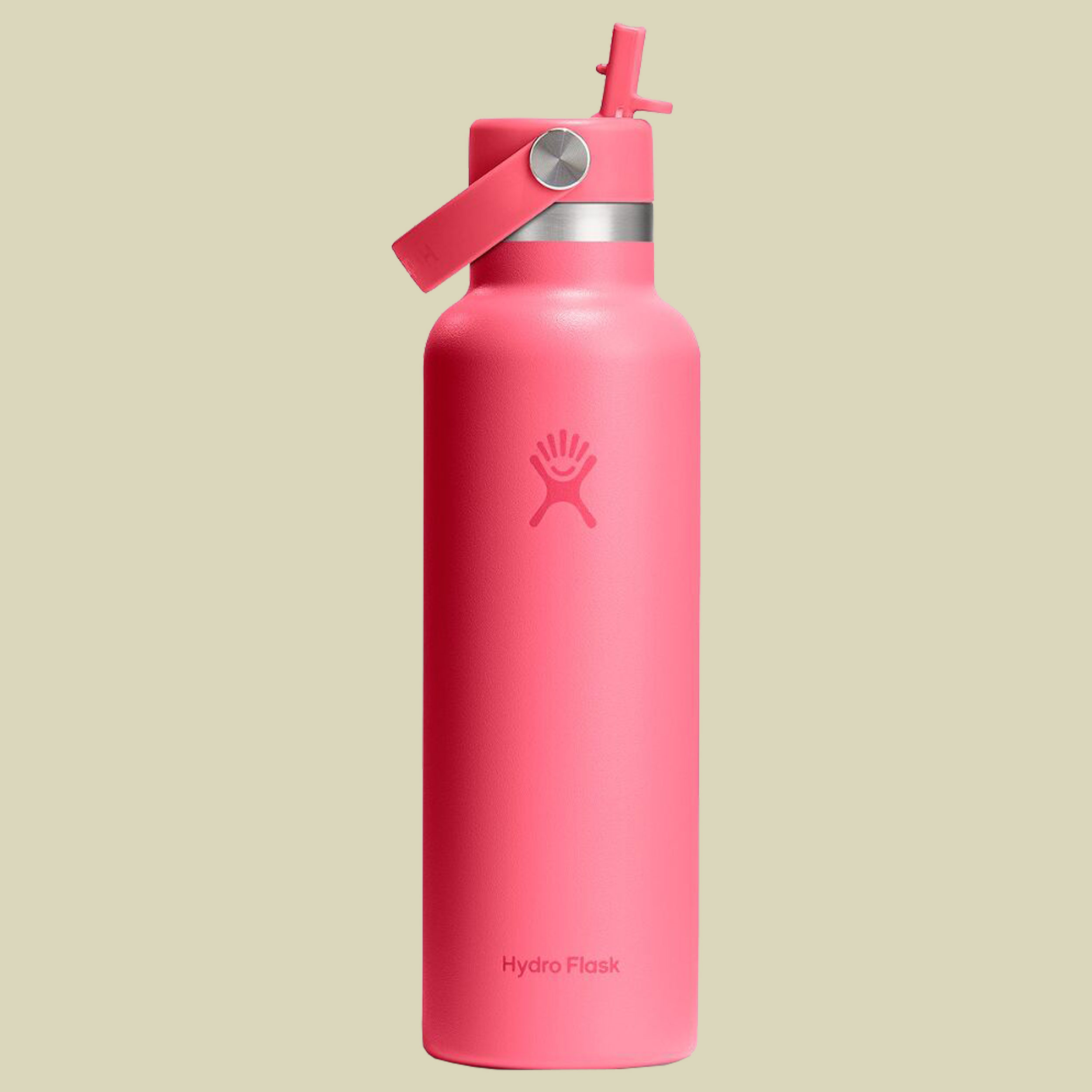 Hydro Flask 21 oz Standard Mouth w. Flex Straw Cap pink II 621 - popstar pink