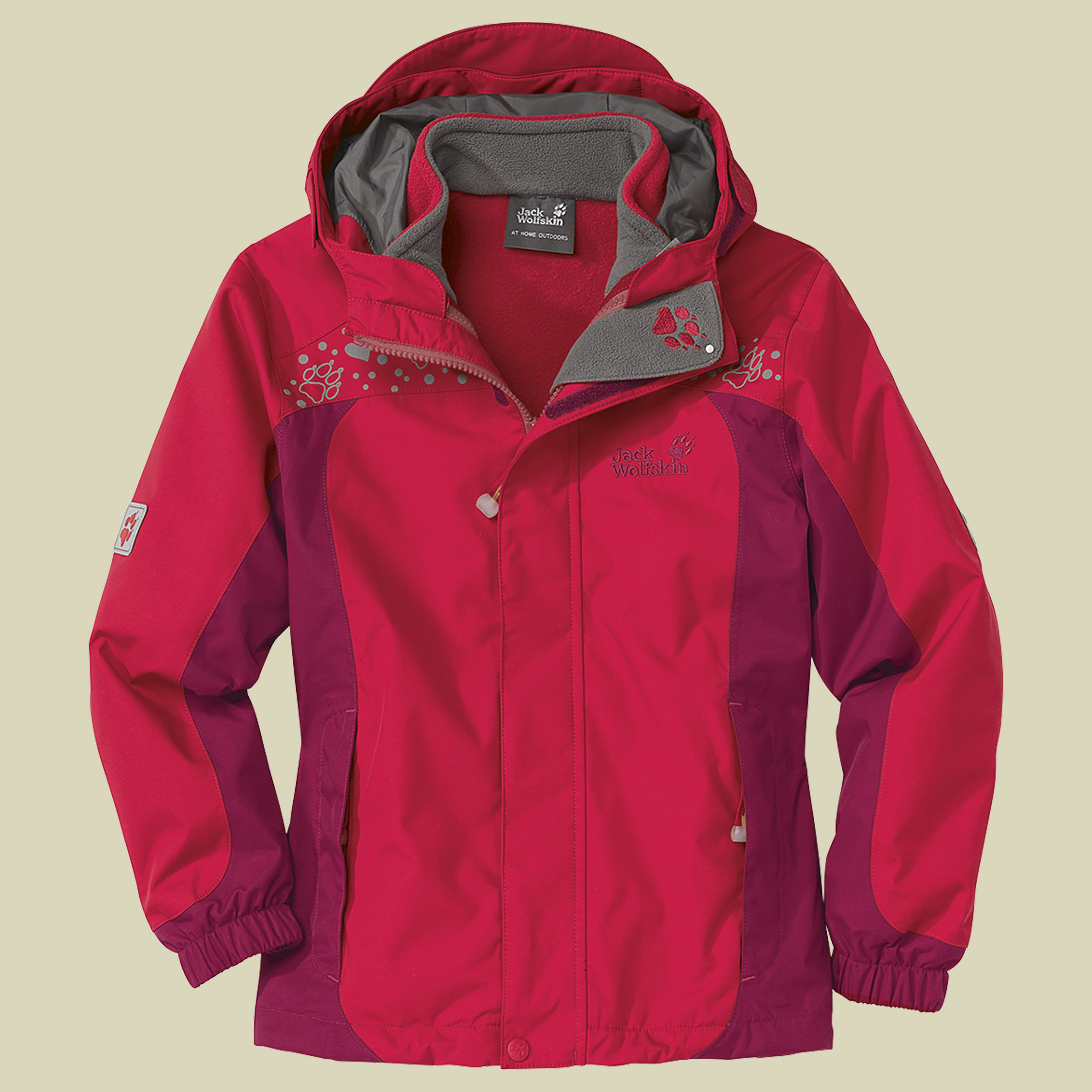 Girls Snowbird Jacket  Größe 104 Farbe clear red