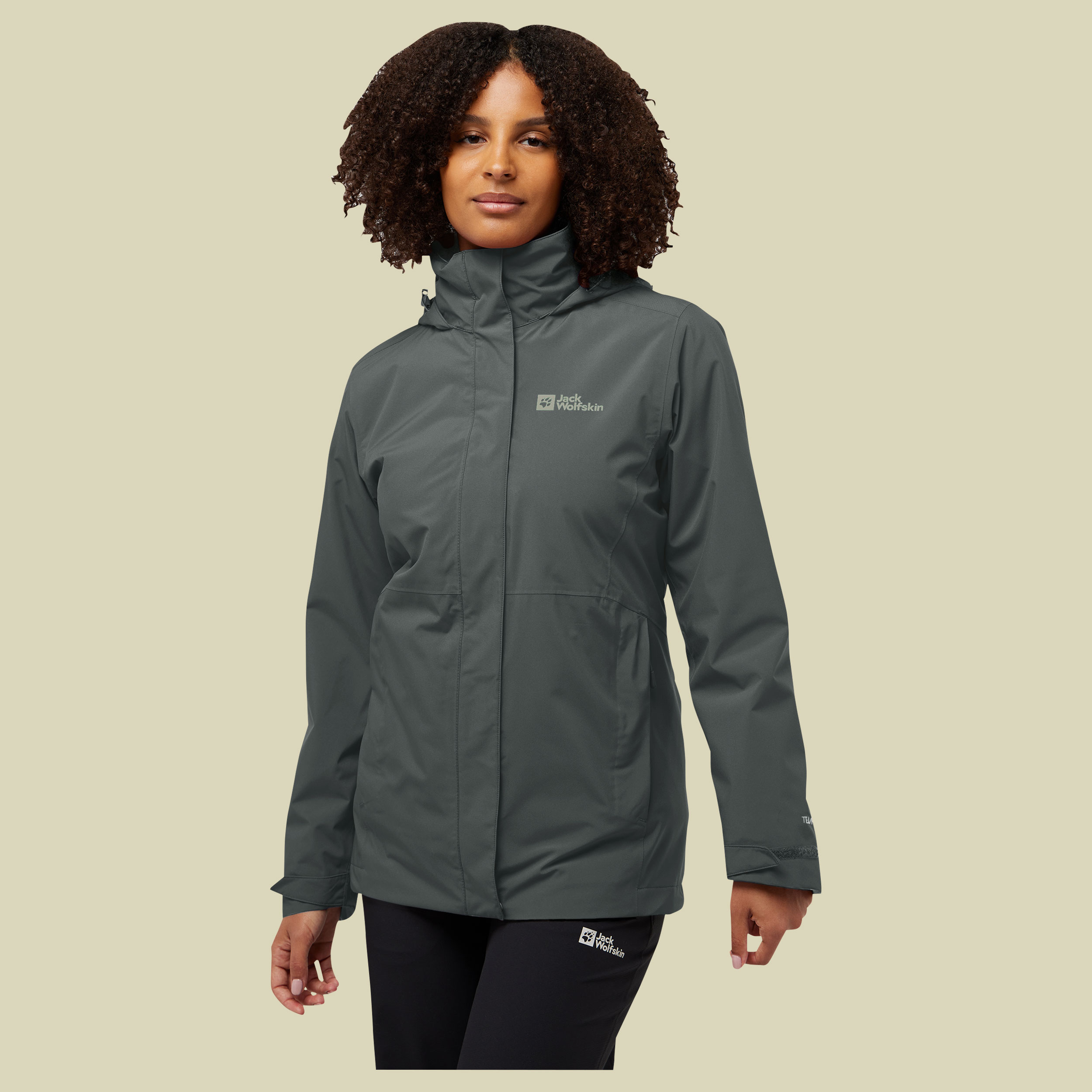 Rotwand 3IN1 Jacket Women XL grün - slate green