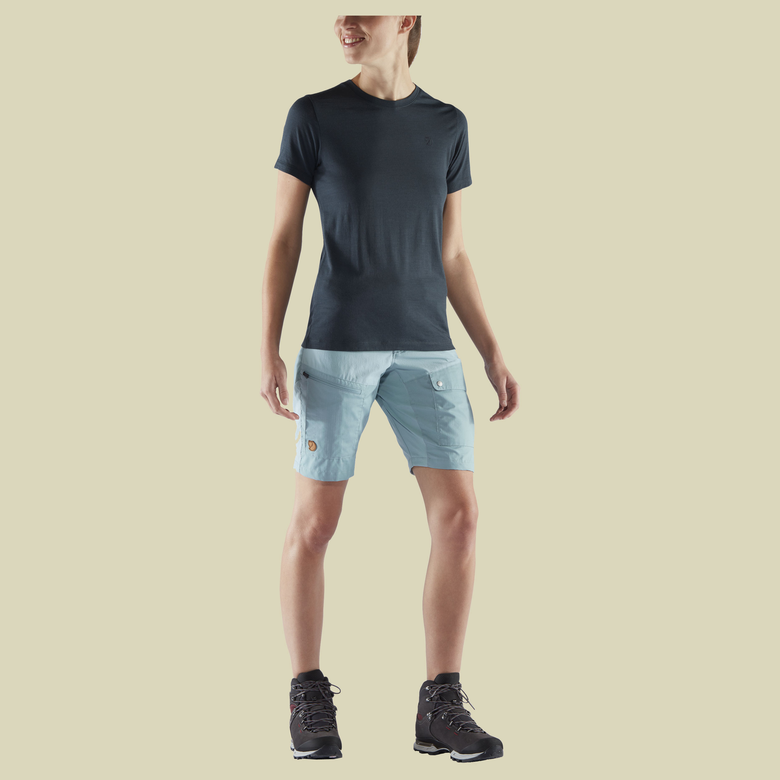 Abisko Midsummer Shorts Women Größe 42 Farbe mineral blue-clay blue