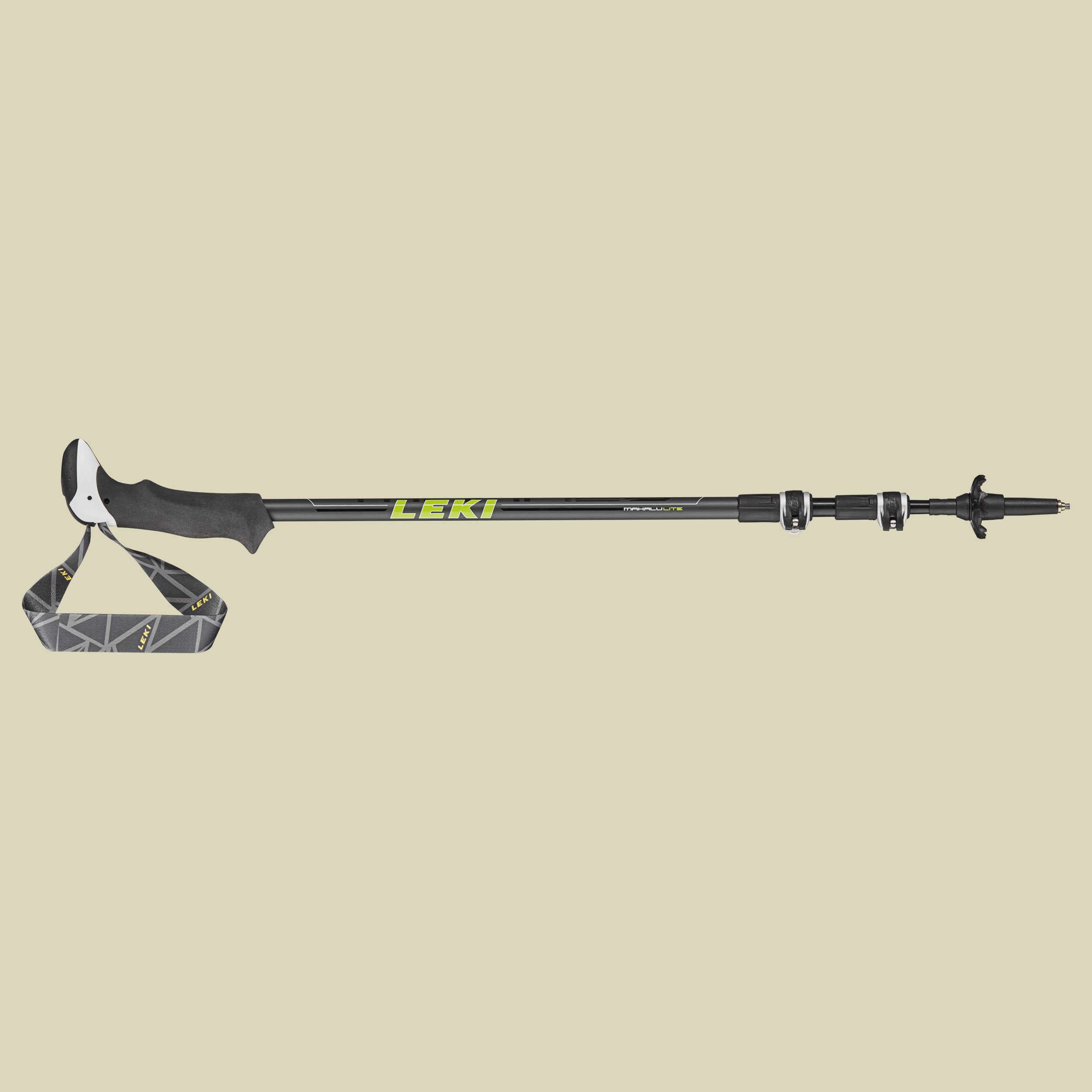 Makalu Lite Länge 100-135 cm Farbe grau-schwarz-weiß-grün