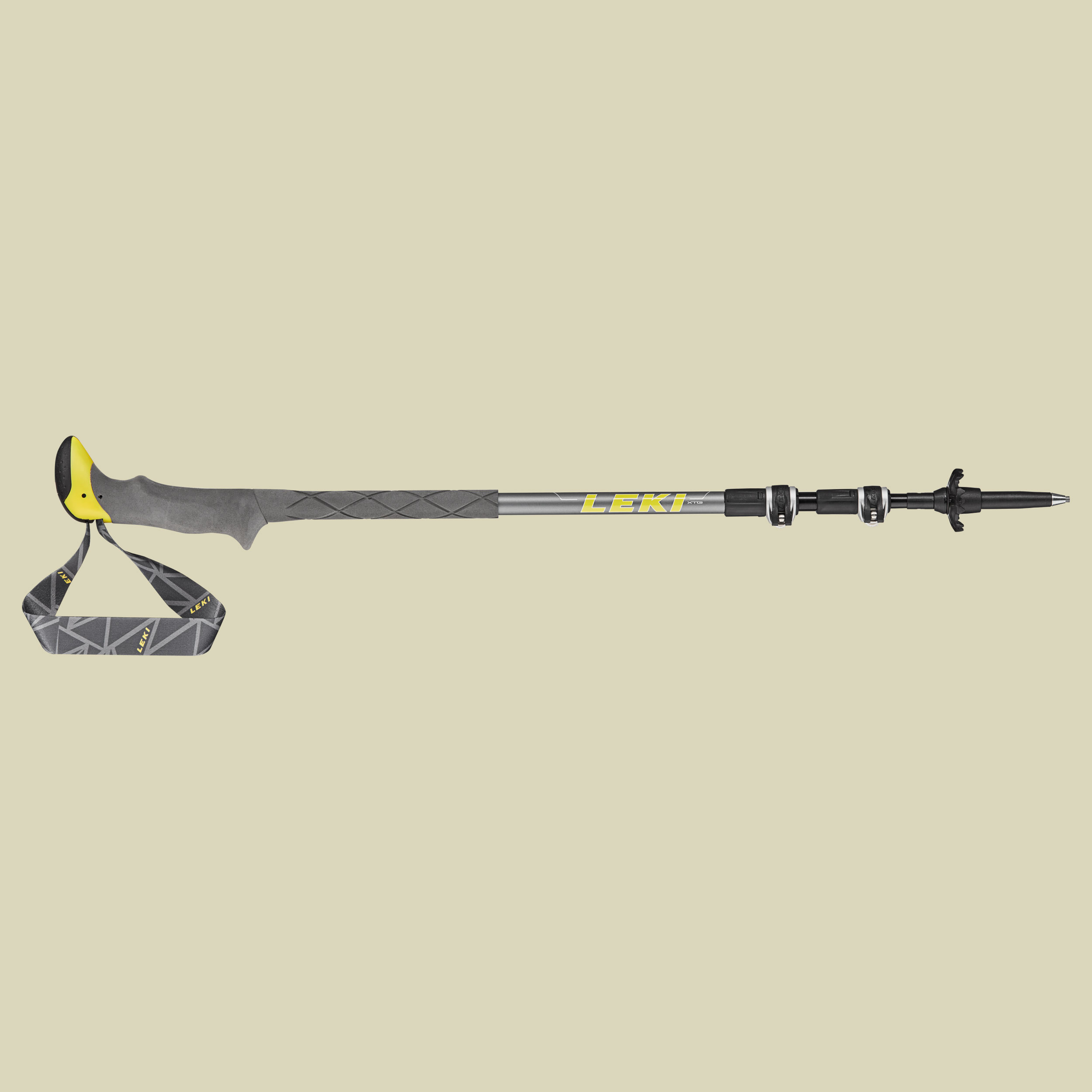 Sherpa Lite XTG Länge 100-135 cm Farbe grau-weiß-gelb