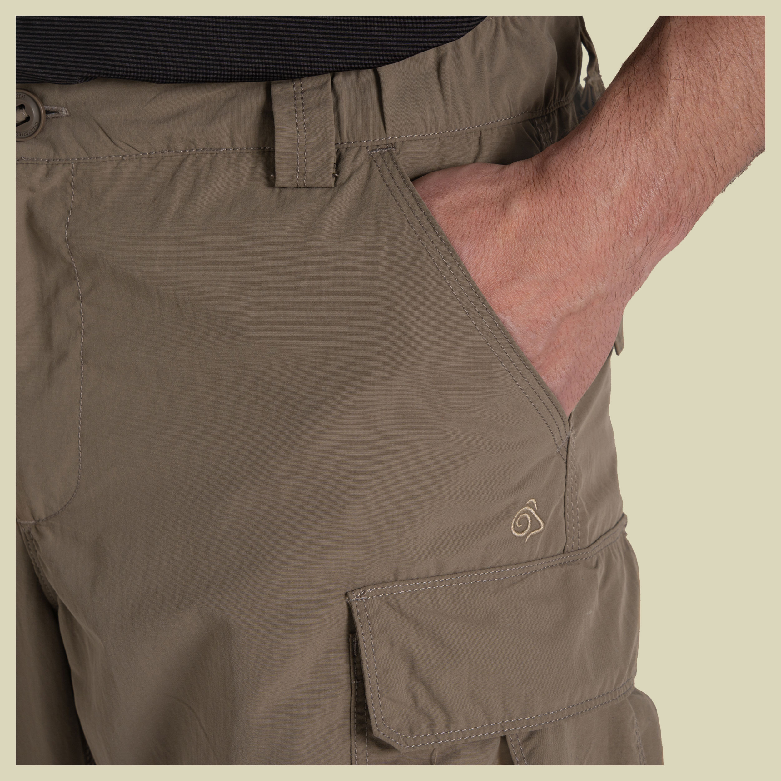 NosiLife Convertible Cargo Trouser III Men 54 (38") braun - pebble