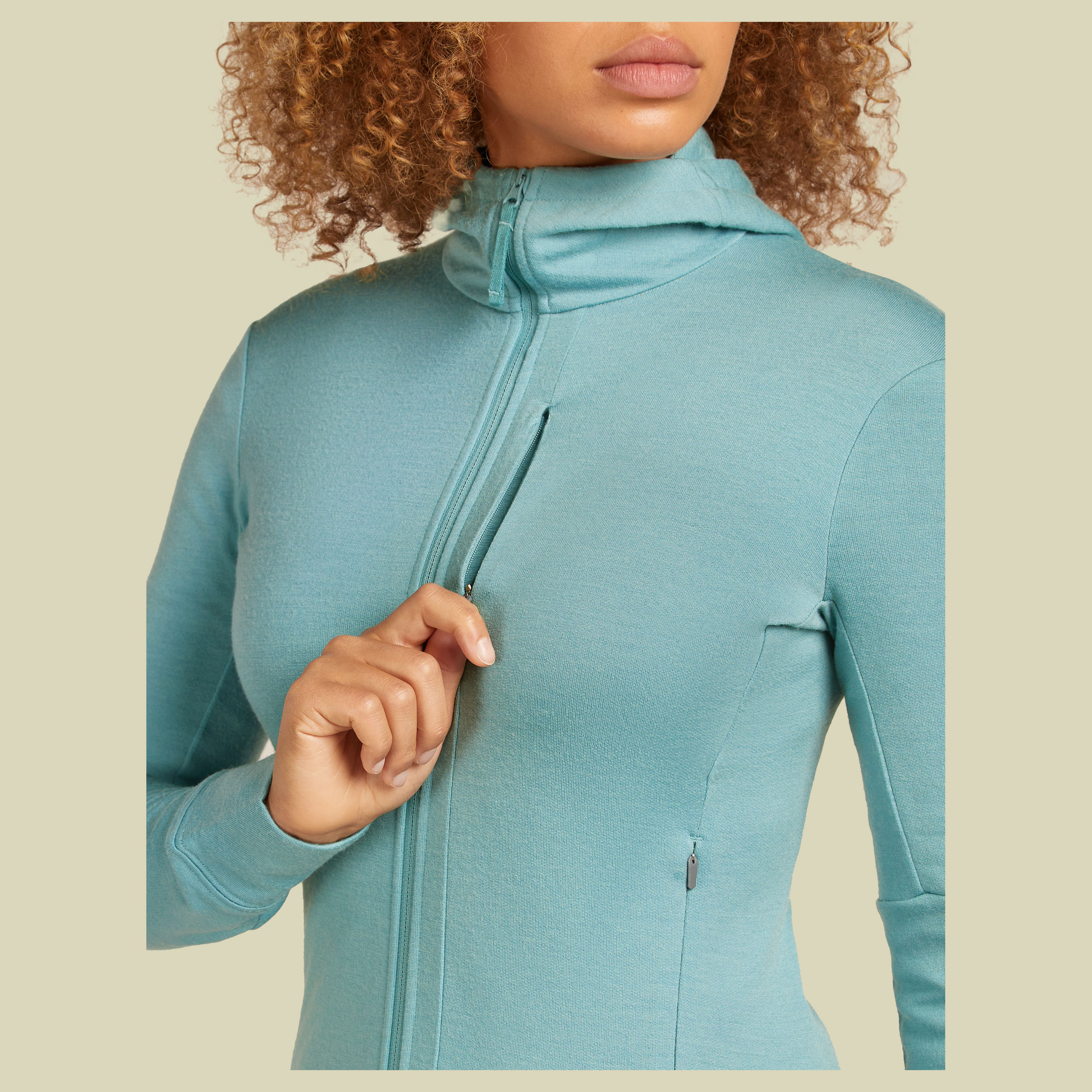 Merino 260 Quantum IV LS Zip Hoodie Women XL hydro