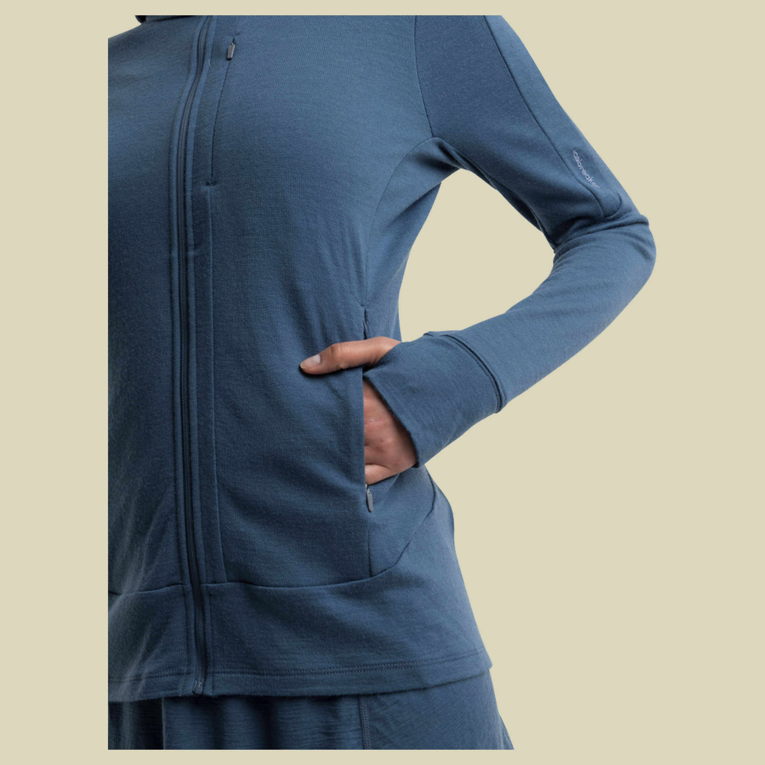 Merino 260 Quantum IV LS Zip Hoodie Women S blau - dawn