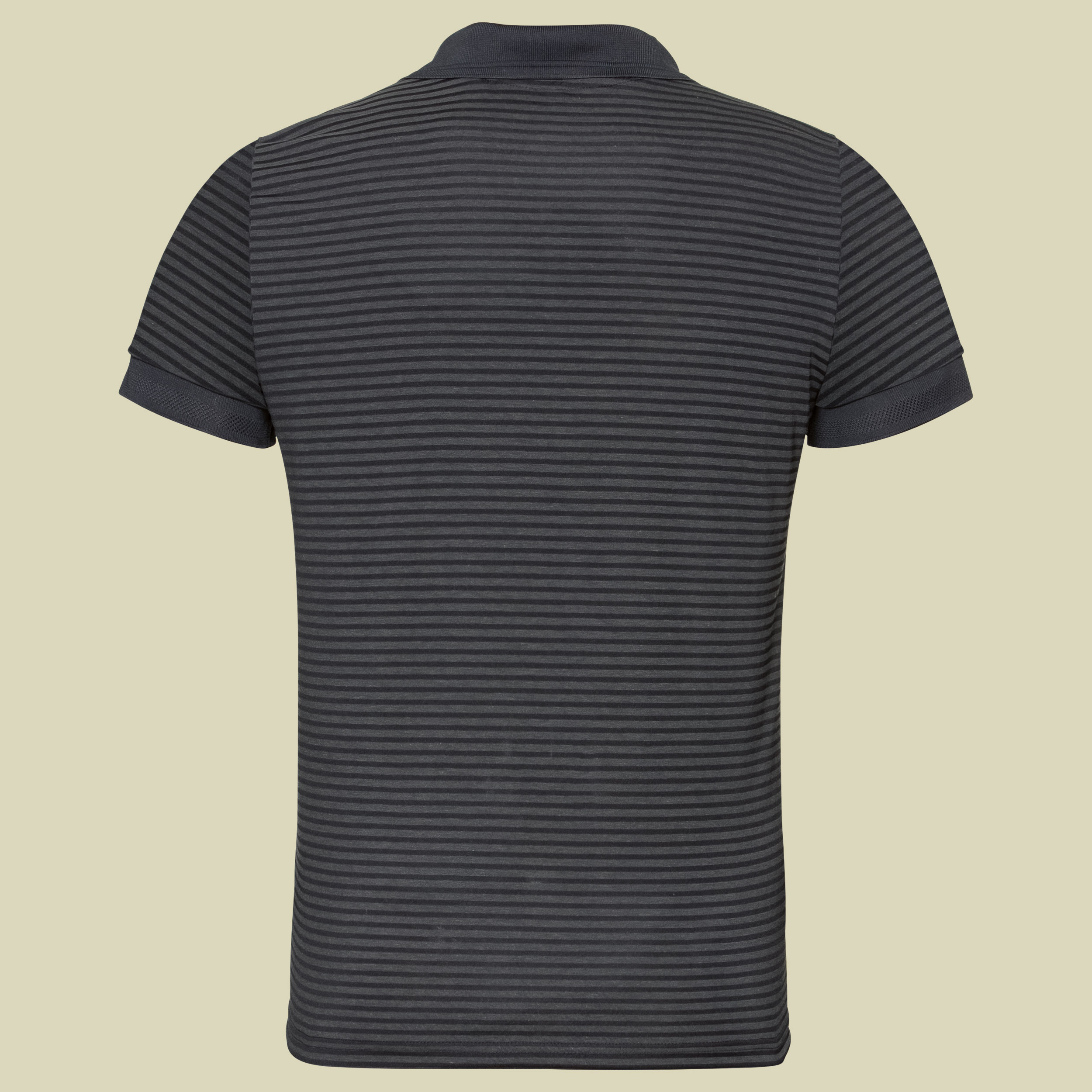 Polo s/s Nikko Dry men  Größe M Farbe black-odlo steel grey stripes