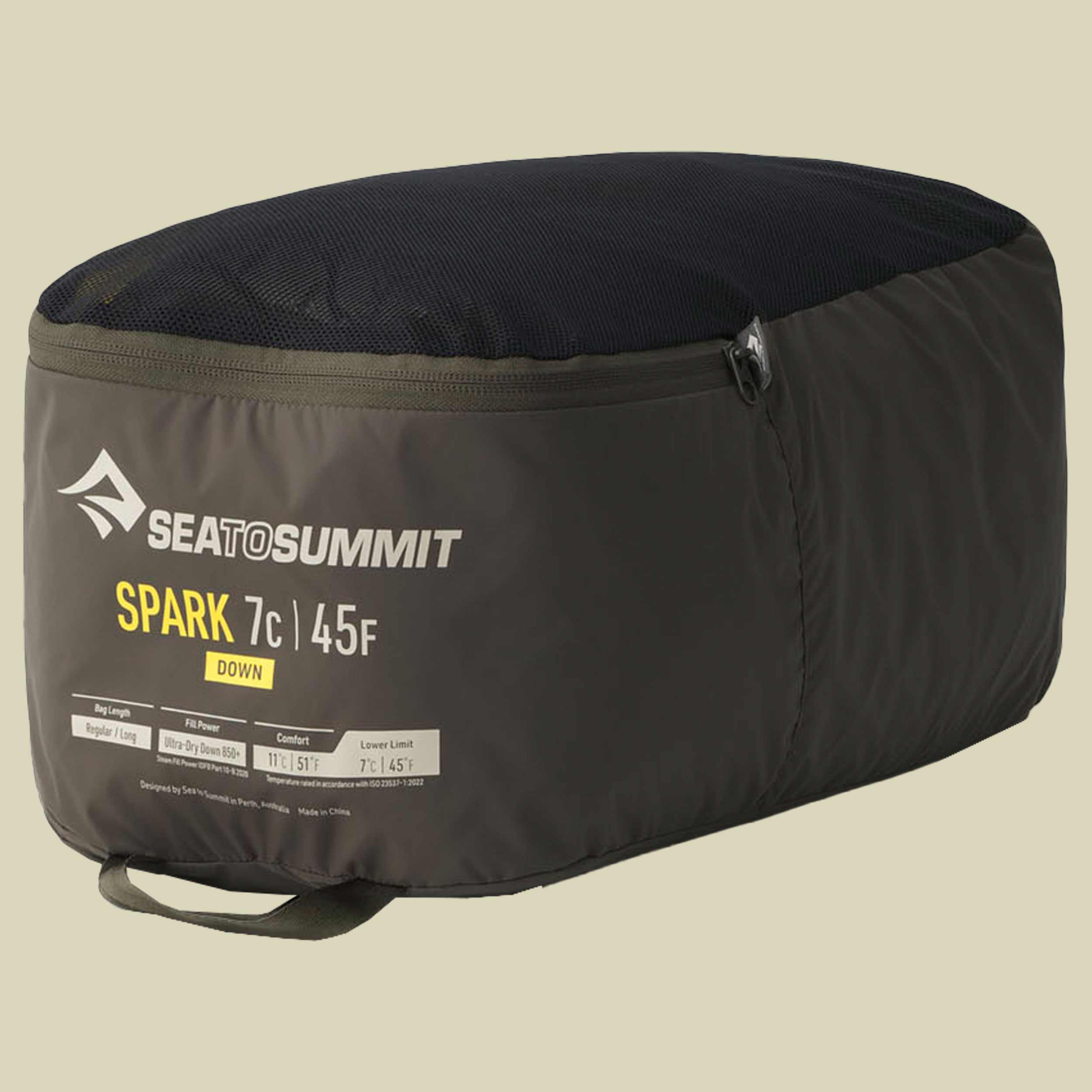 Spark 7C Down Sleeping Bag 185 cm schwarz - regular beluga black