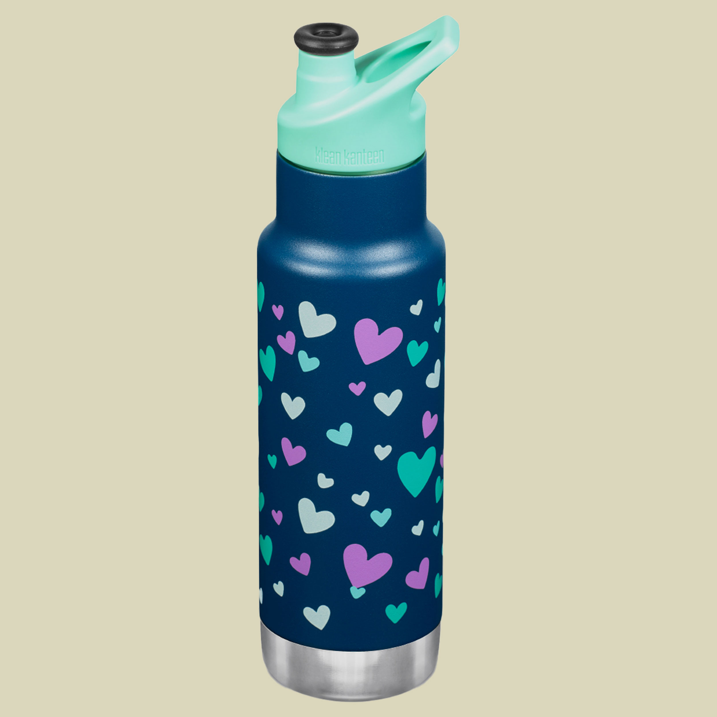 Kid Kanteen® Classic Vakuumisoliert mit Sport Cap Volumen 355 Farbe navy hearts