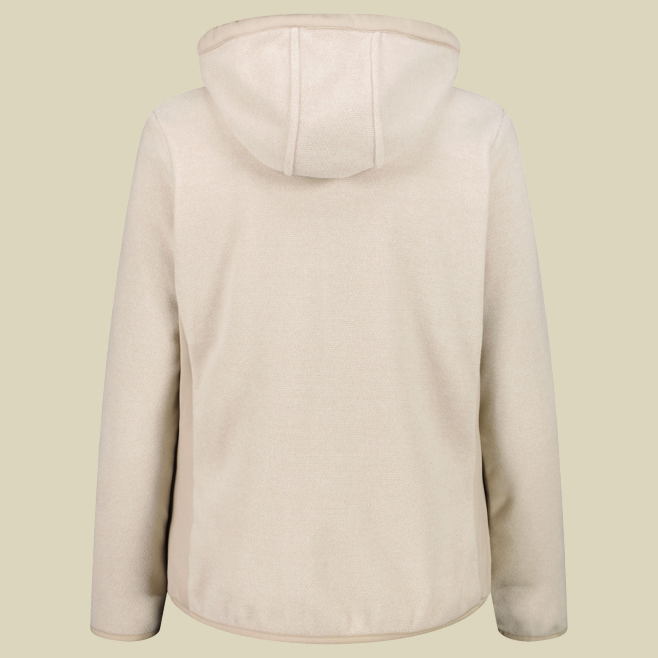 Jacket Fix Hood Jacquard Knitted Women 36H2626 44 beige - kaki