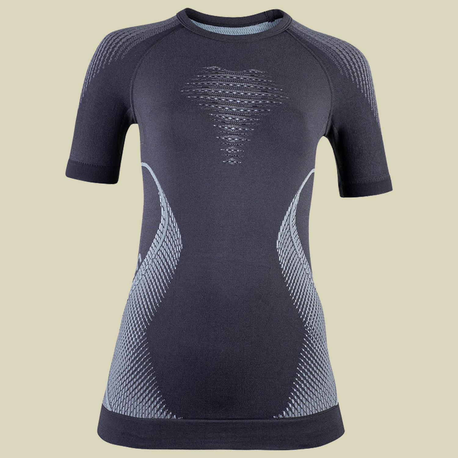 Evolutyon UW Shirt SH_SL Women Größe S-M Farbe charcoal/white/light grey