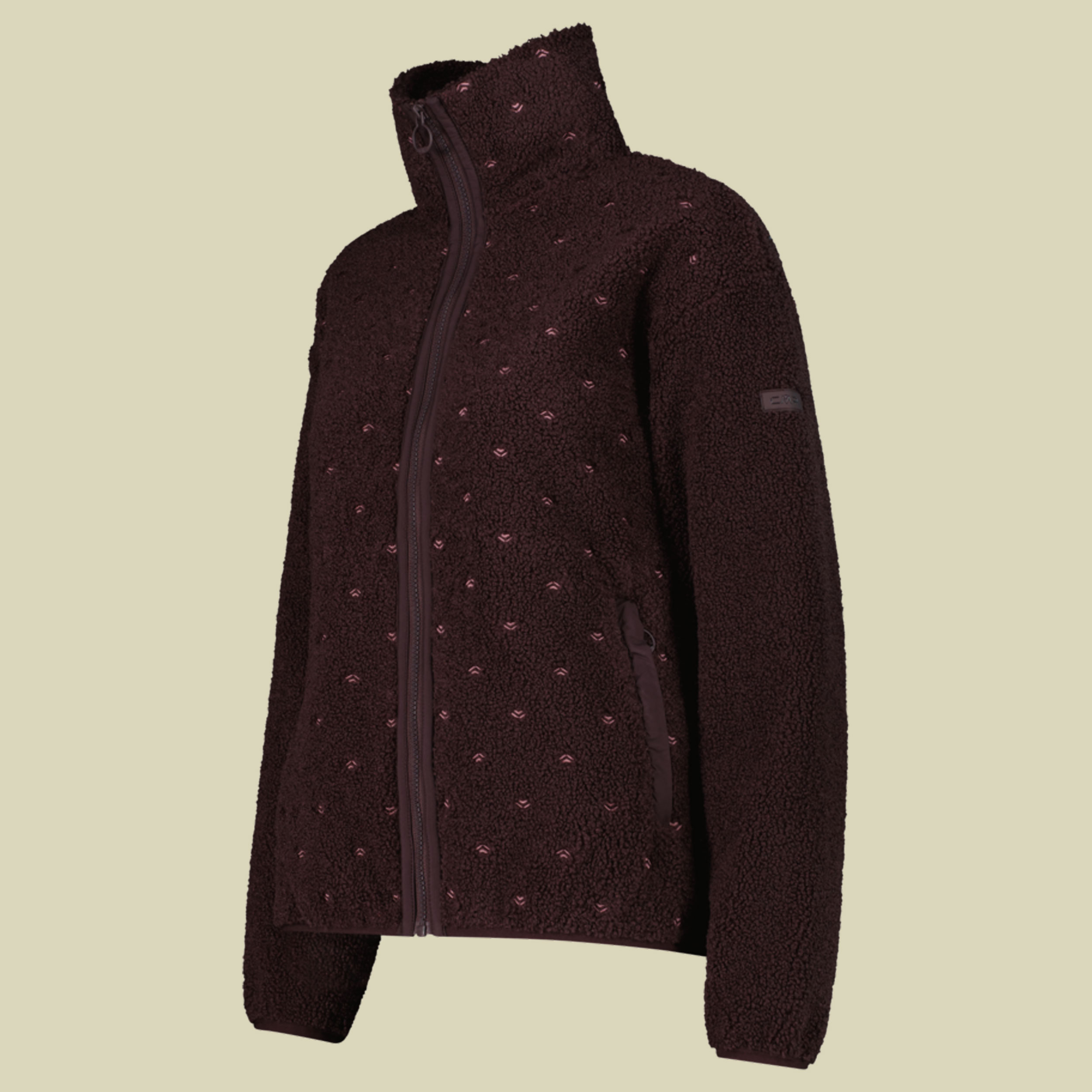 Jacket Soft Teddy Women 36P2926 38 rot - black berry C595