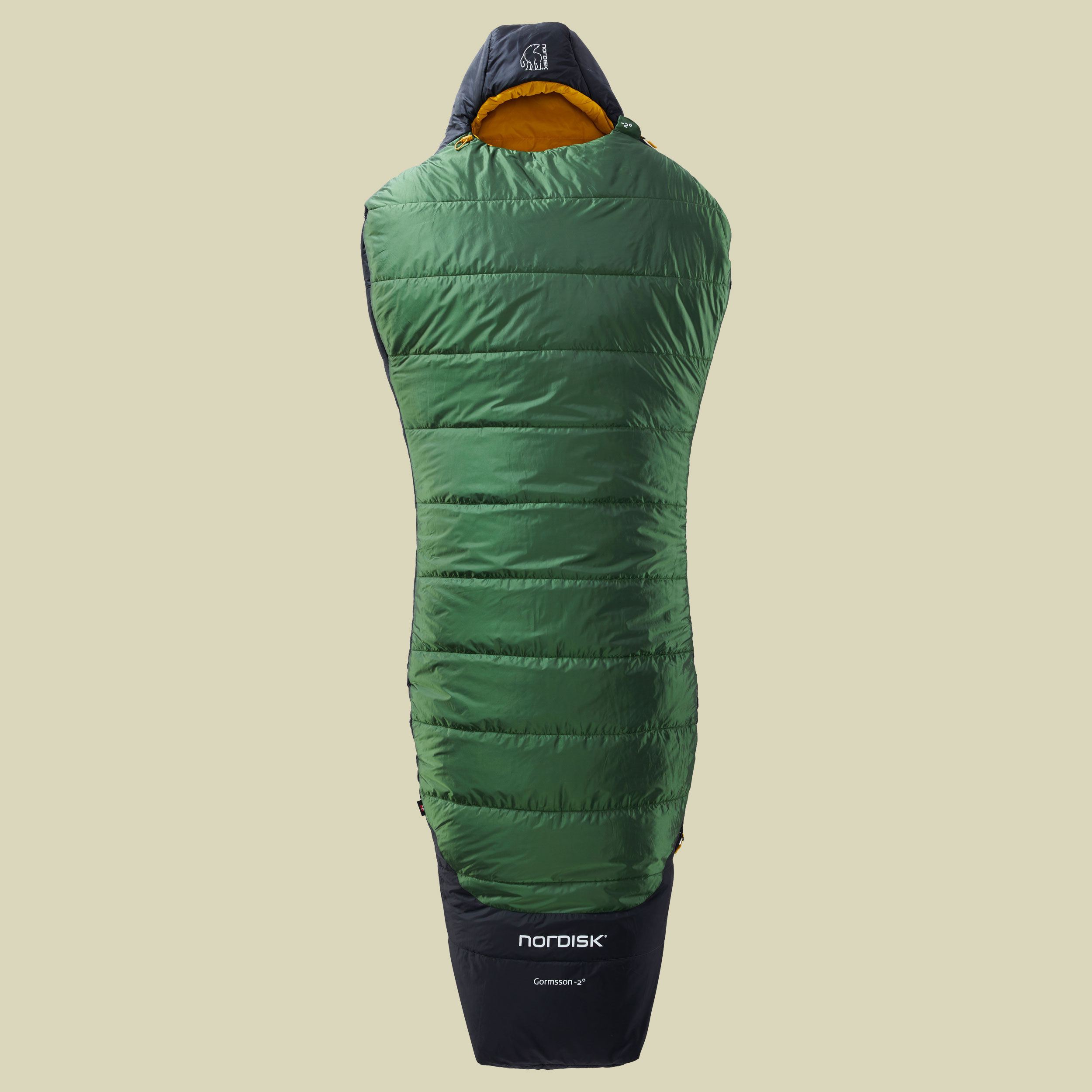 Gormsson -2 Curve bis Körpergröße 190 cm (L) Farbe artichoke green/mustard yellow/black, Reißverschluss links