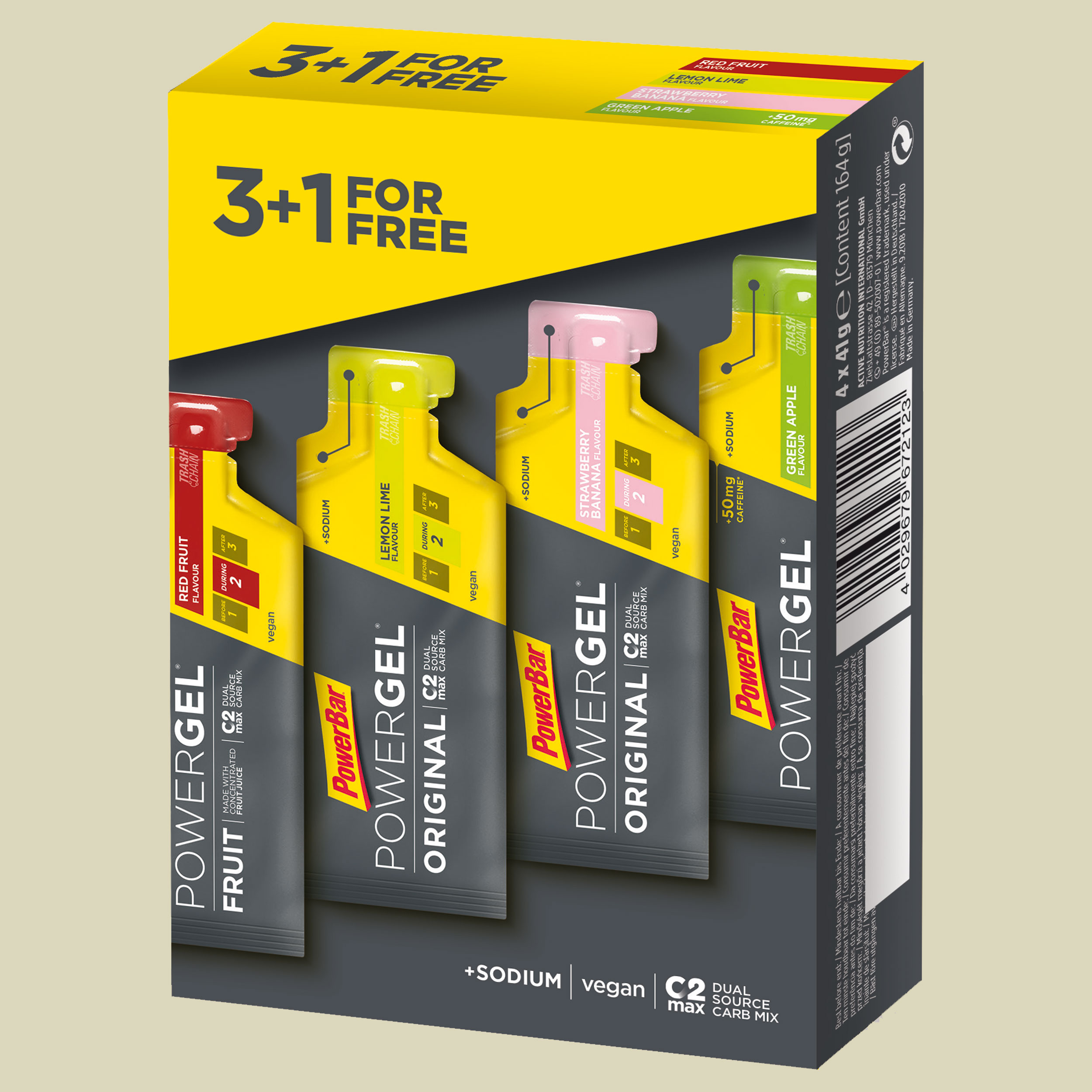 Multiflavour 4er Pack Powergel
