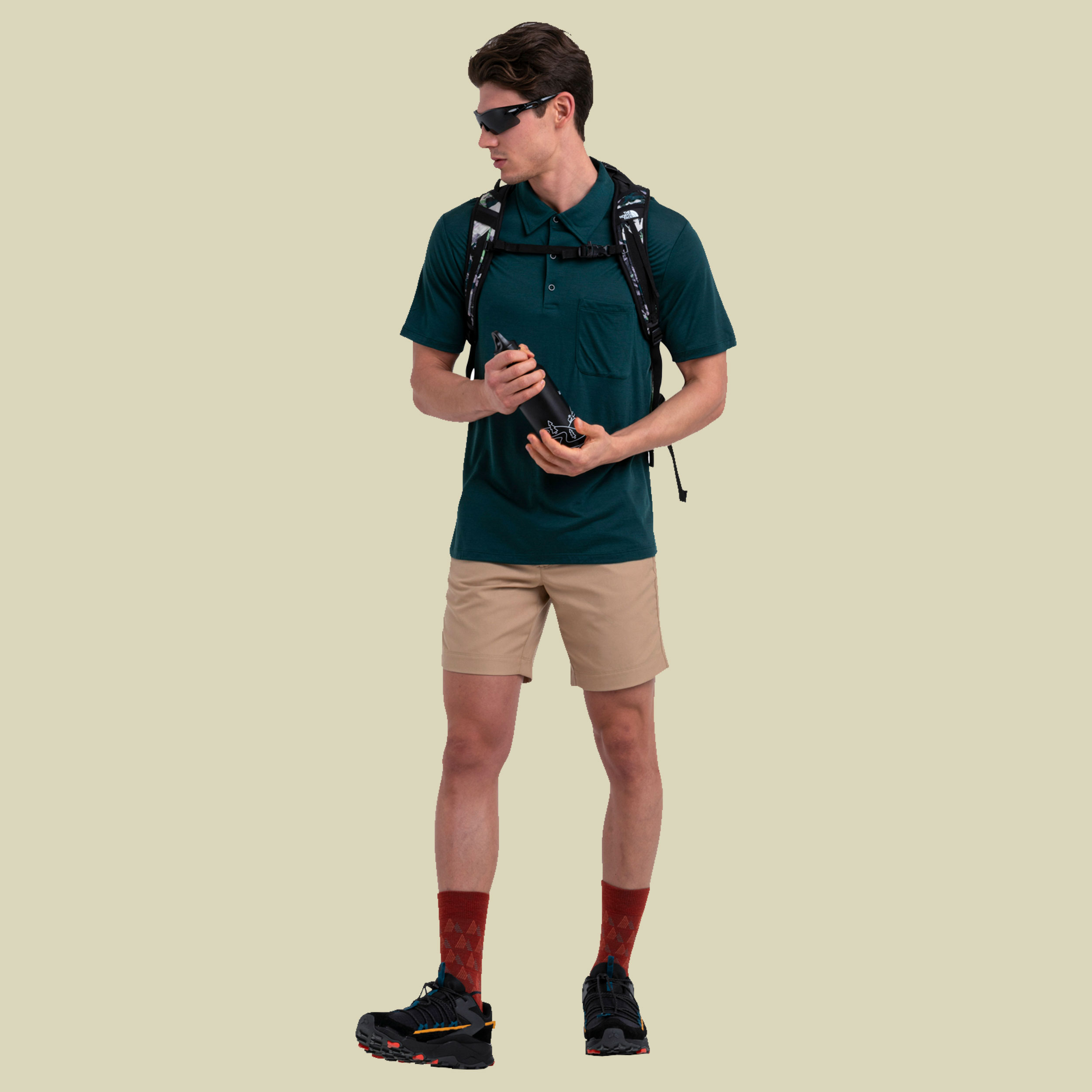 Drayden SS Polo Men L grün - fathom green