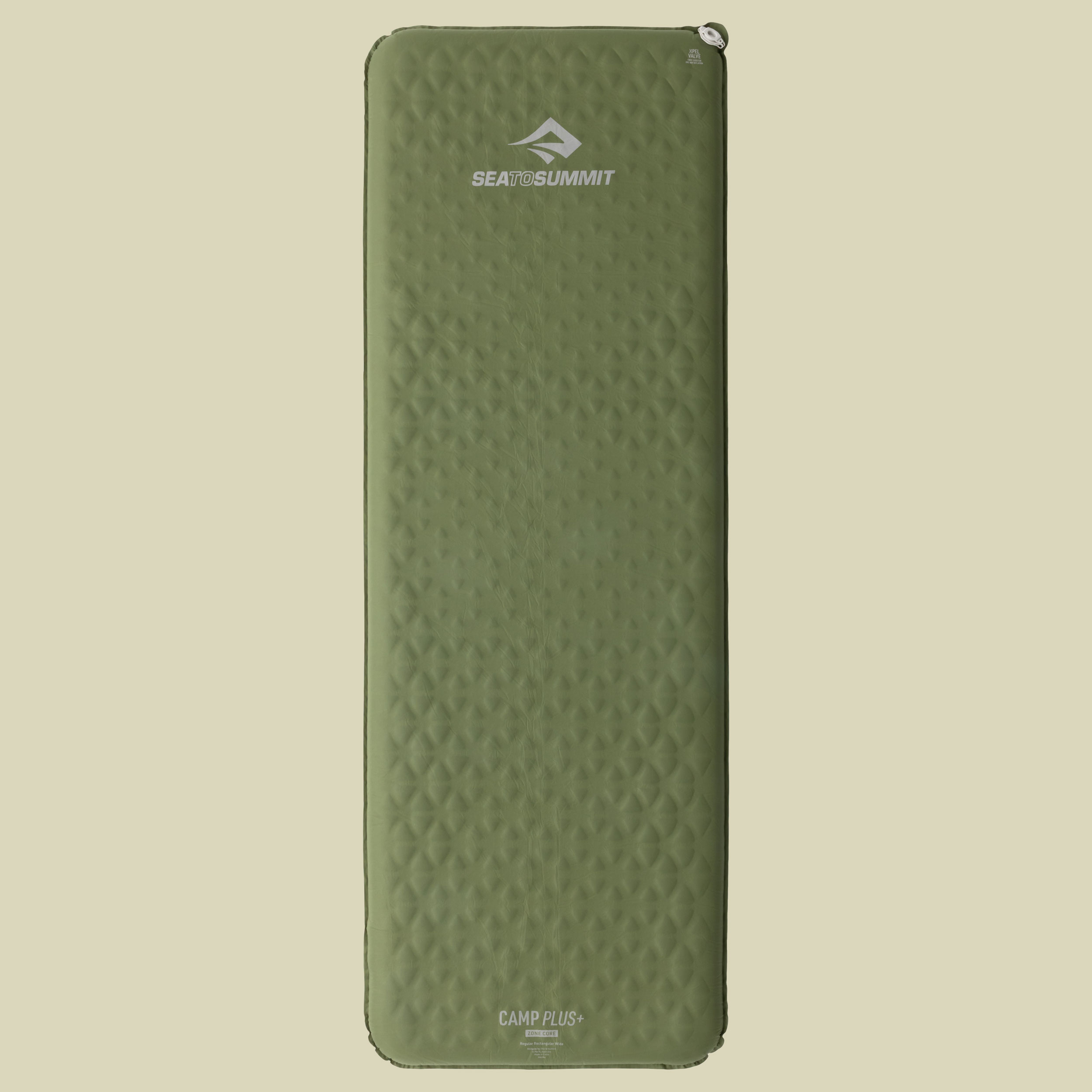 Camp Plus Self-Inflating Mat large rectangular grün - Farbe cypress