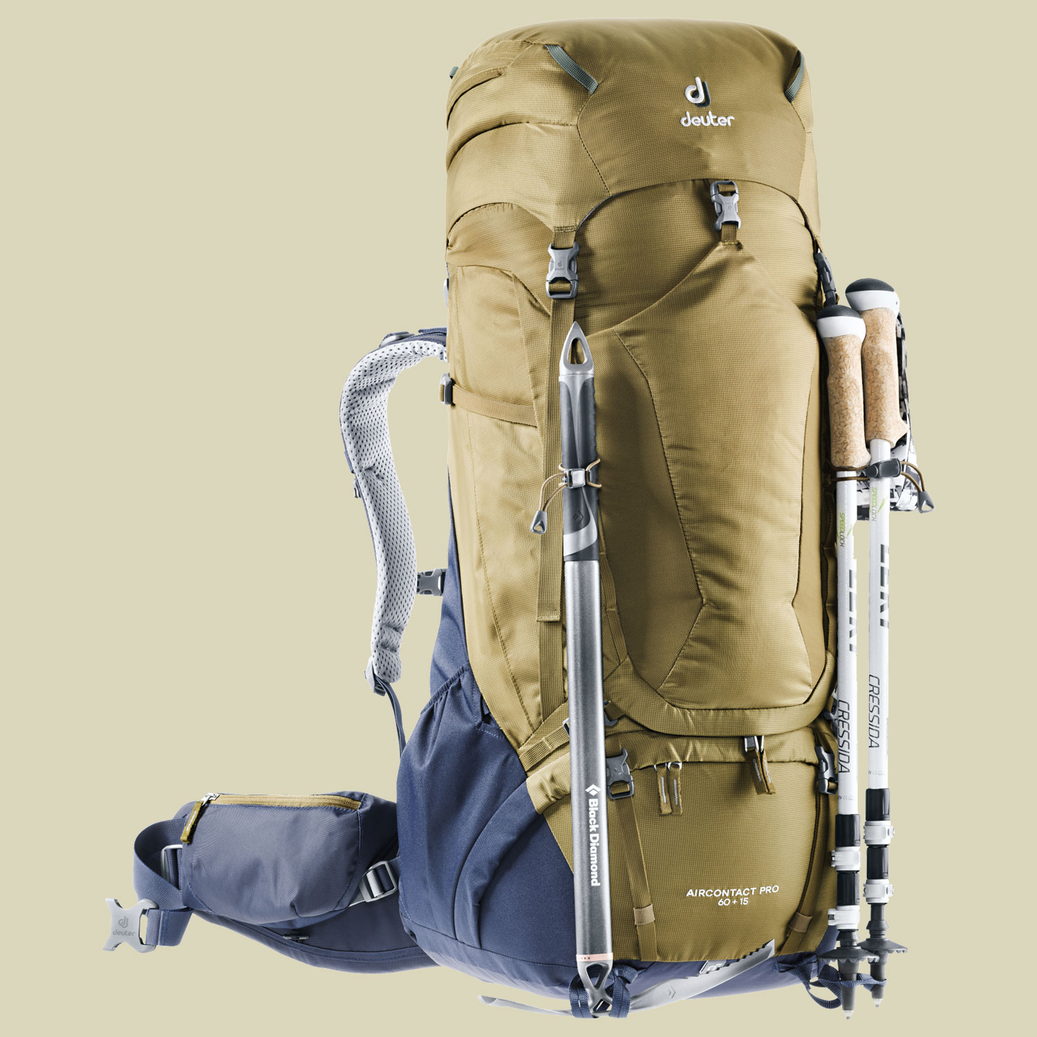 Aircontact Pro 60 + 15 Volumen 60 L + 15 L Farbe clay-navy