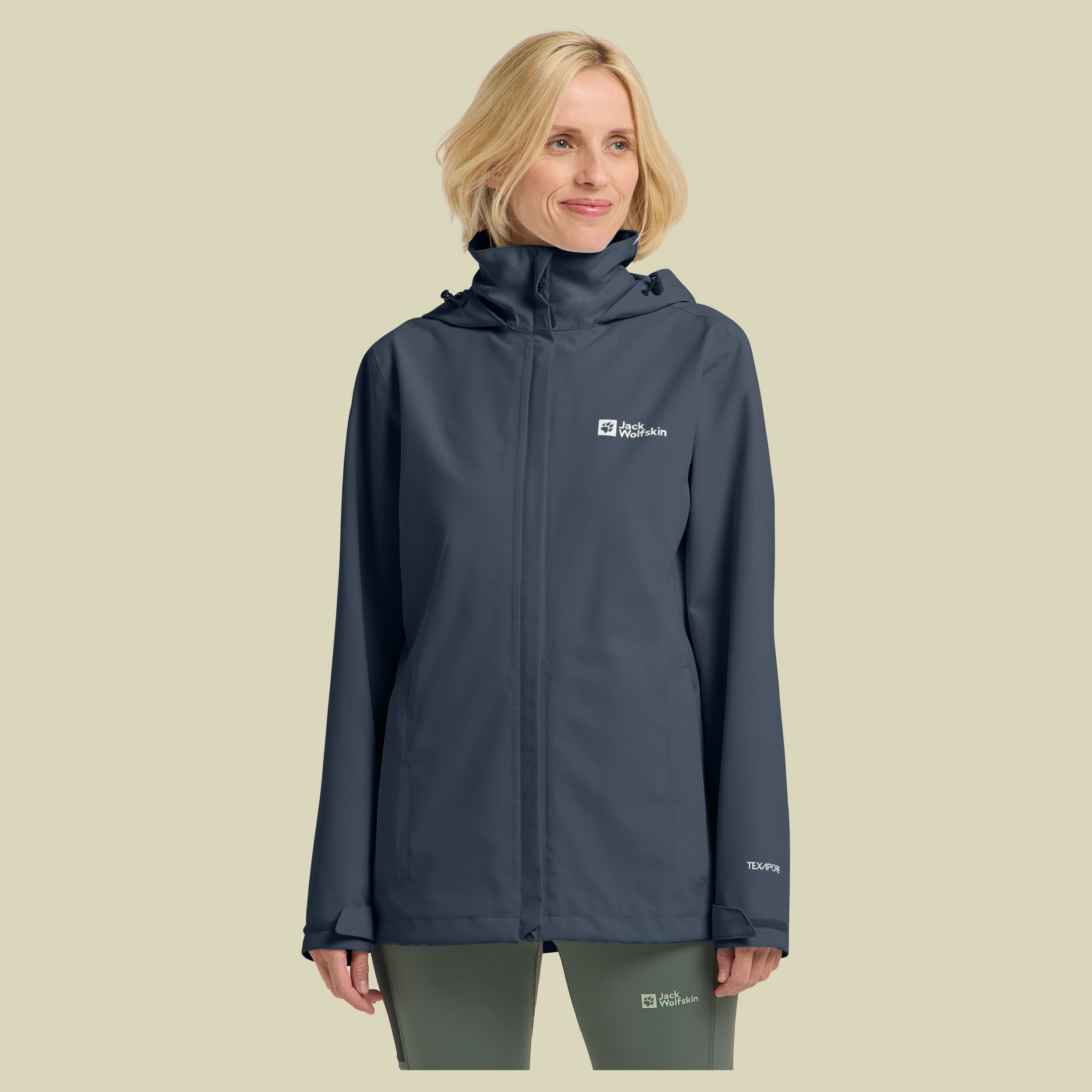 Trailtime 2L Jacket Women L blau1 - midnight sky
