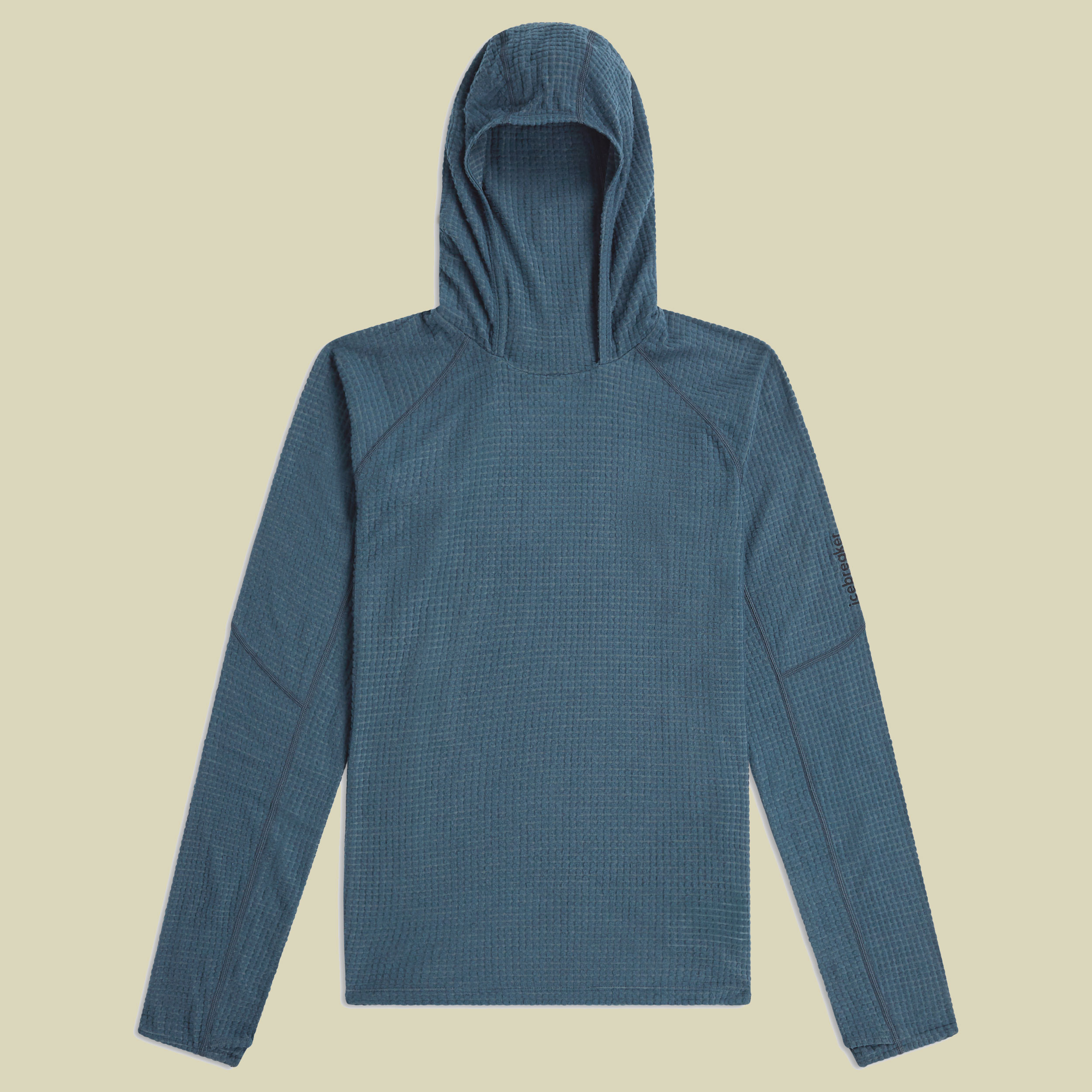 Merino 400 RealFleece Grid Blackridge Pull Hood Men XL blau - abyss