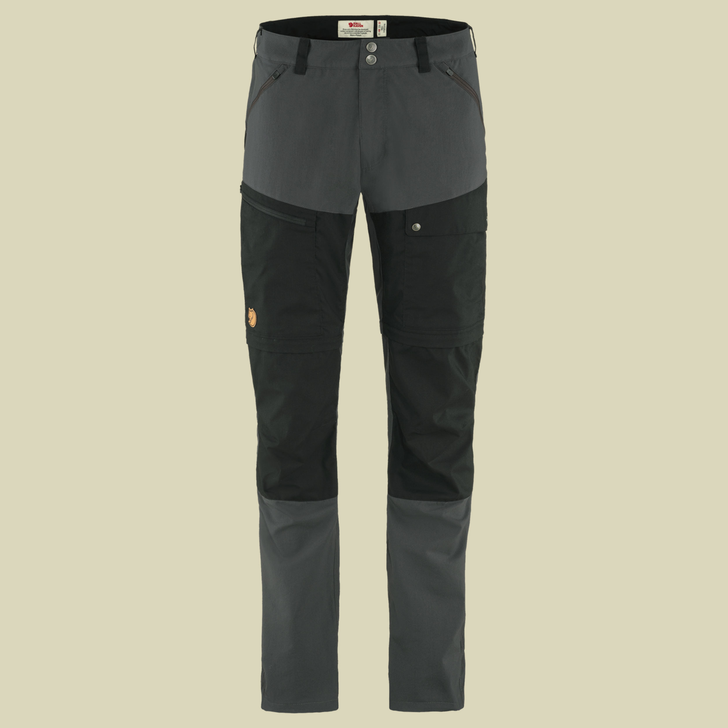 Abisko Midsummer Zip Off Trousers Men Größe 48 Farbe dark grey/black