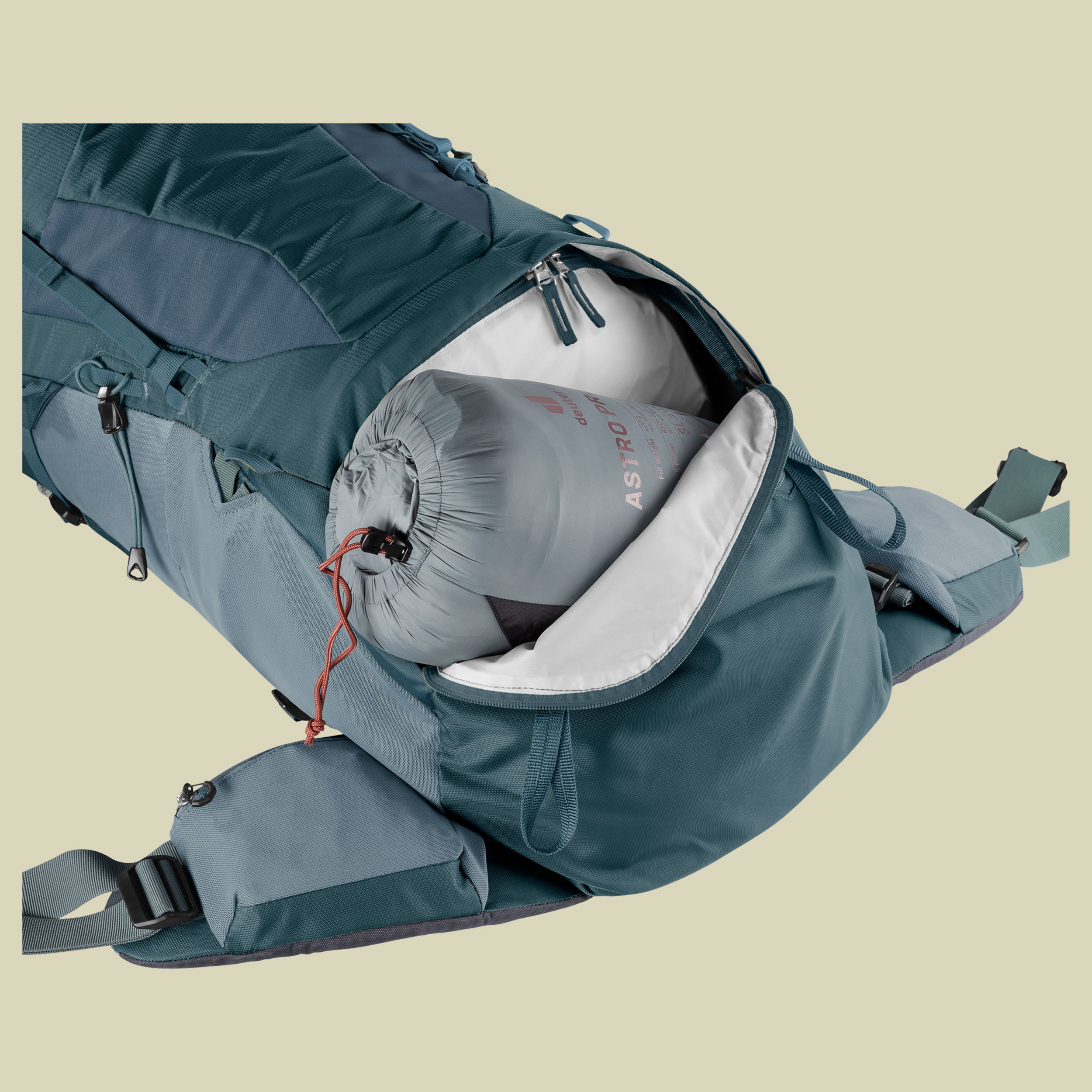 Aircontact Lite 50 + 10 Volumen 50 L + 10 L Farbe arctic-teal