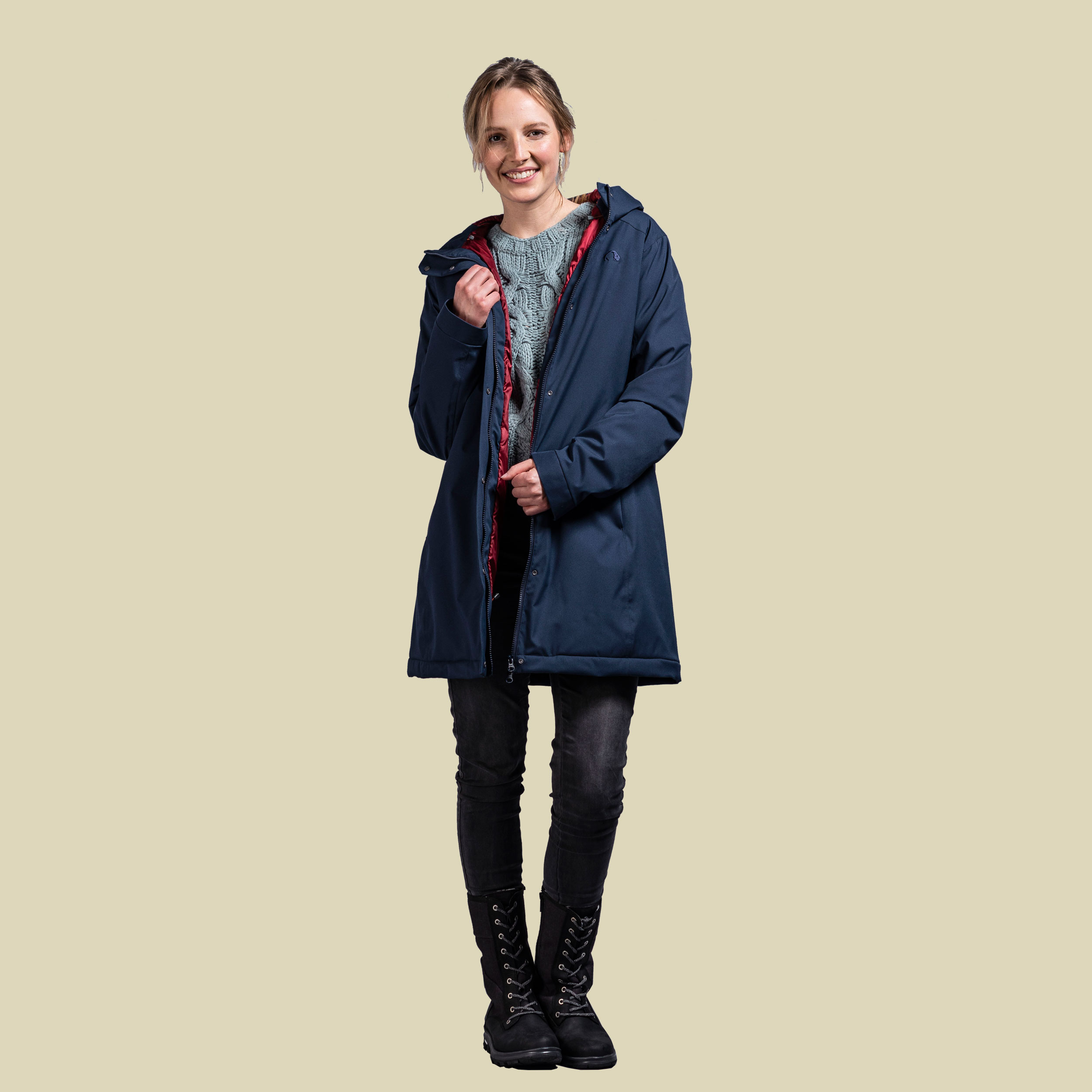 STIR W's Hooded Coat Women Größe 34 Farbe dark navy