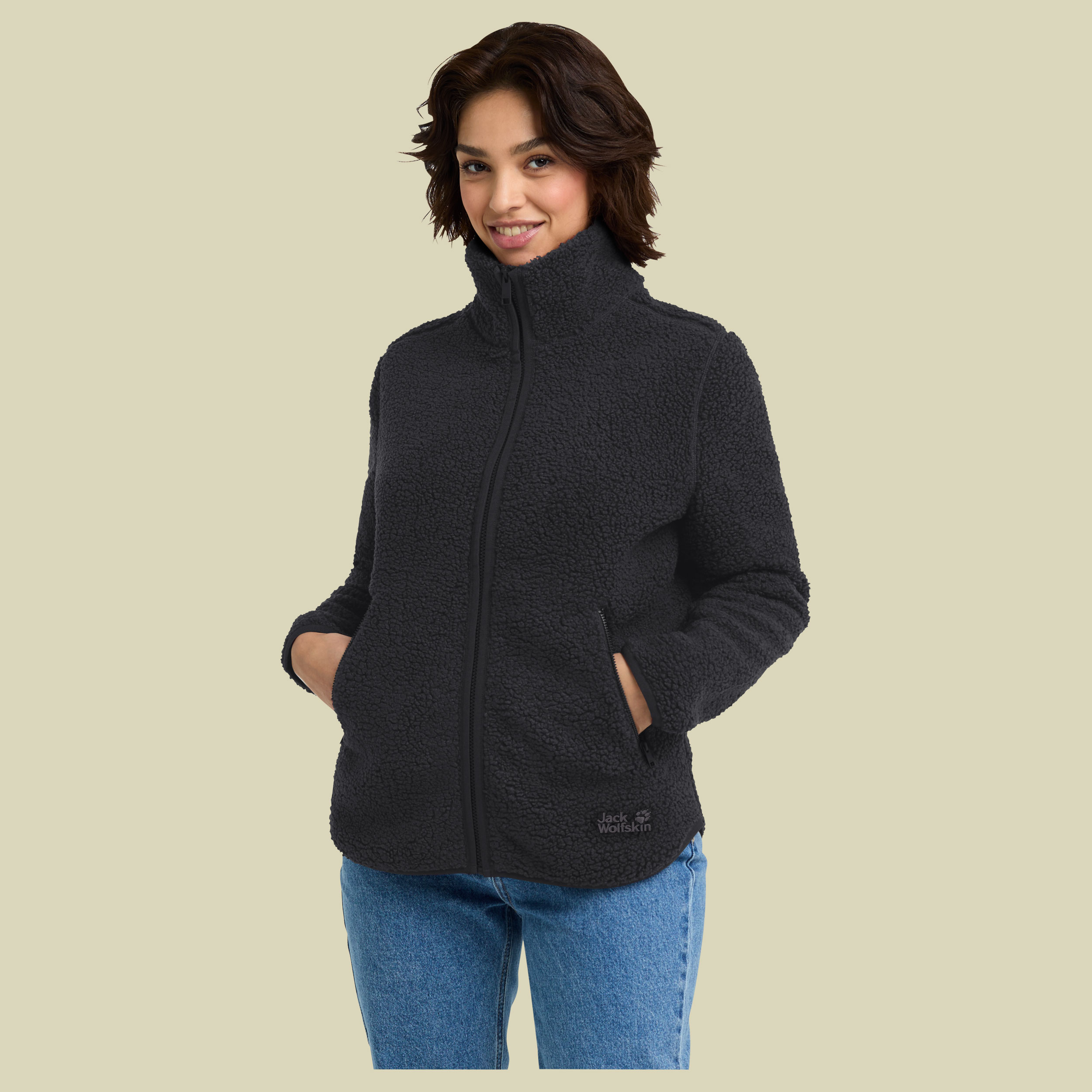 High Curl Jacket Women schwarz XXL - black