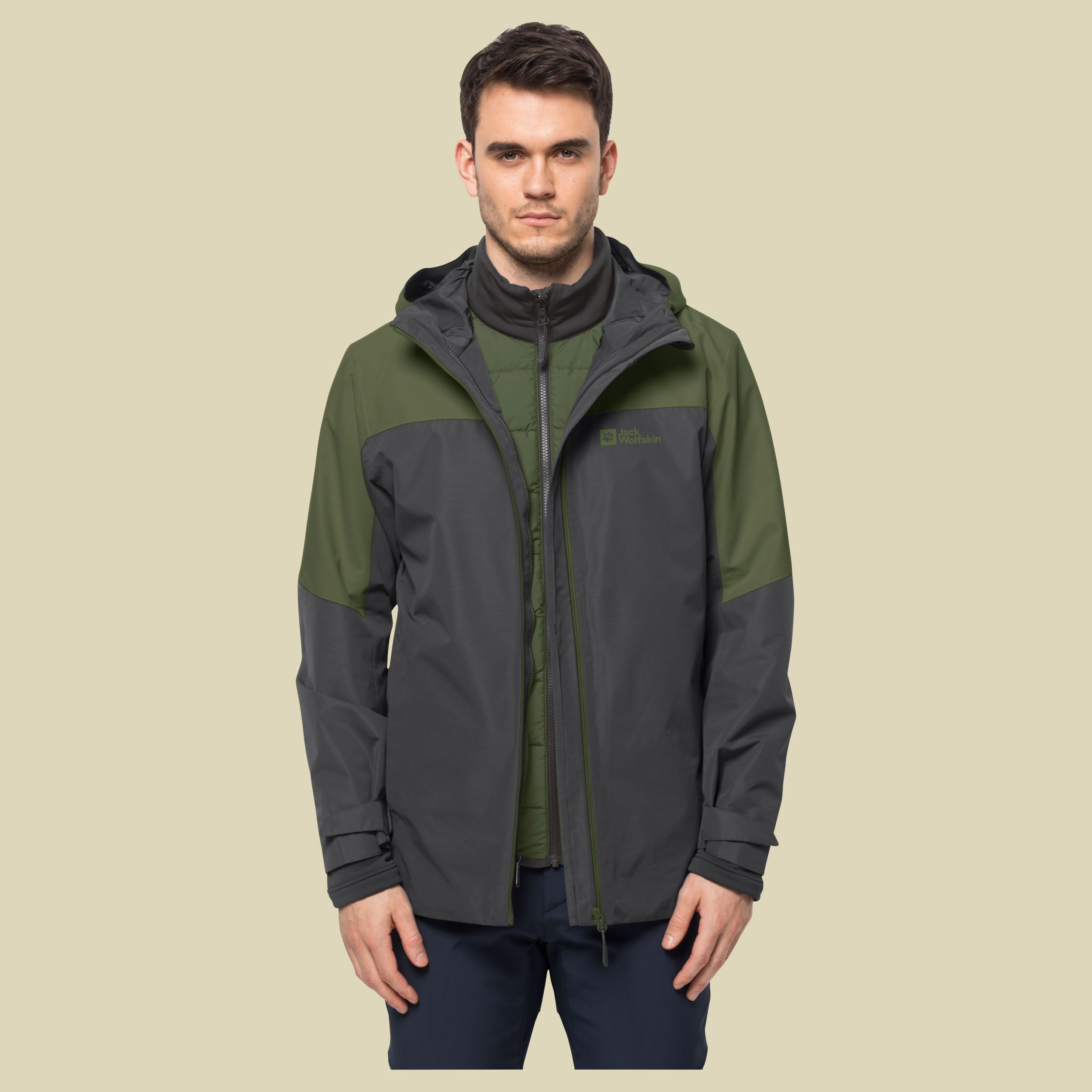 Glaabach 3in1 Jacket Men Größe XXL Farbe greenwood