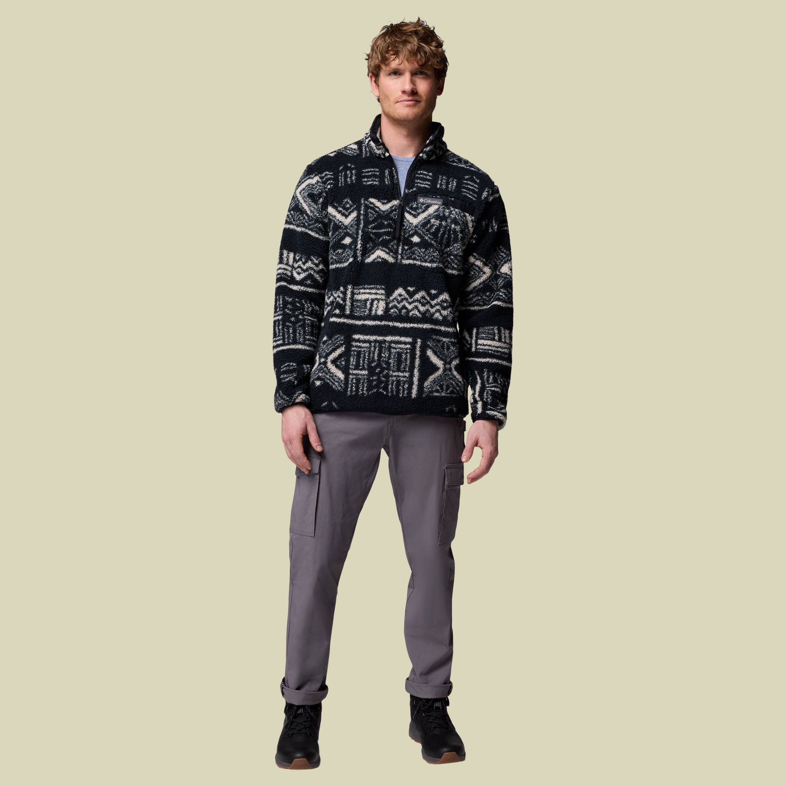 Rugged Ridge High Pile Half Zip Men XL schwarz - Farbe black deschutes days