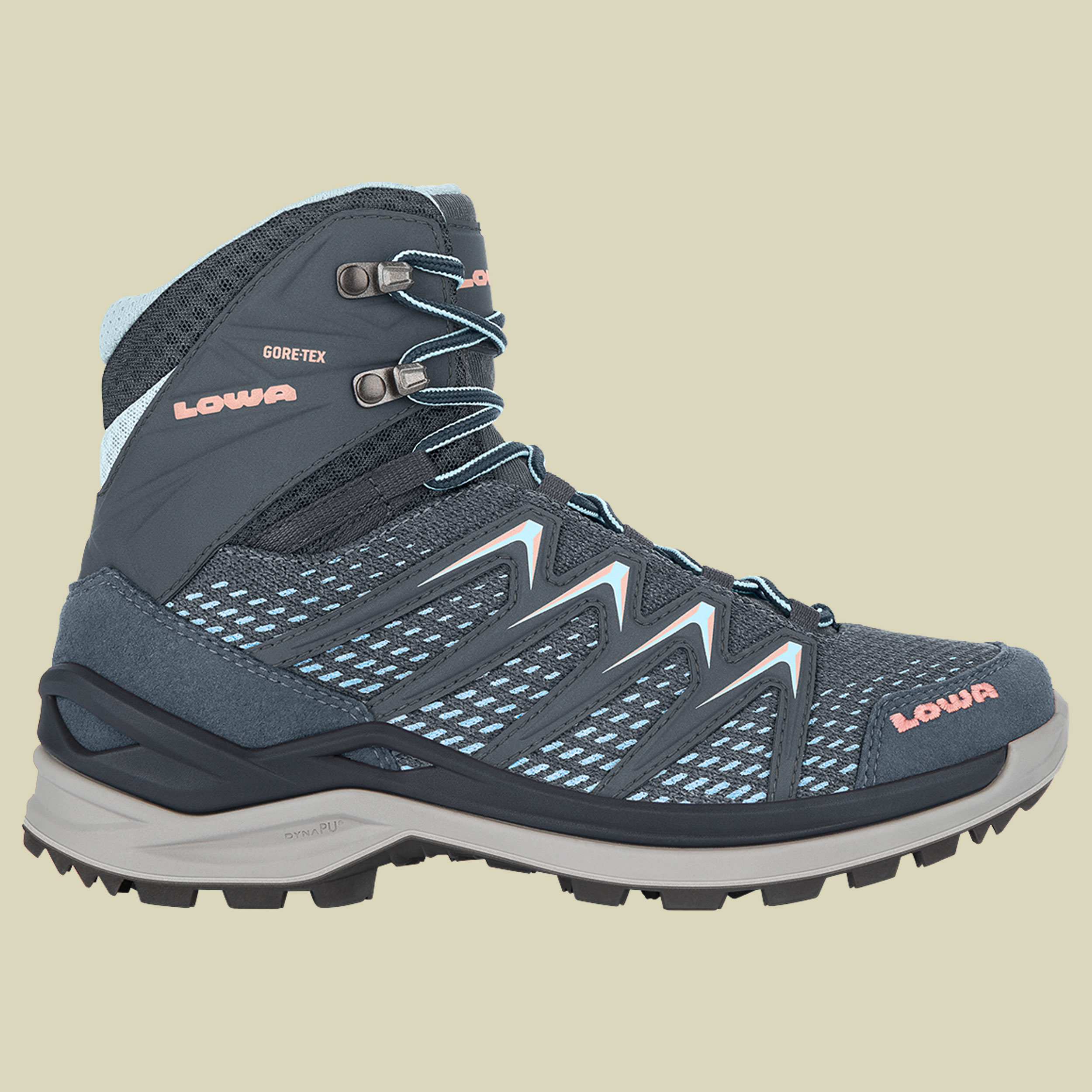 Innox Pro GTX Mid Women UK 4,5 blau - stahlblau/lachs