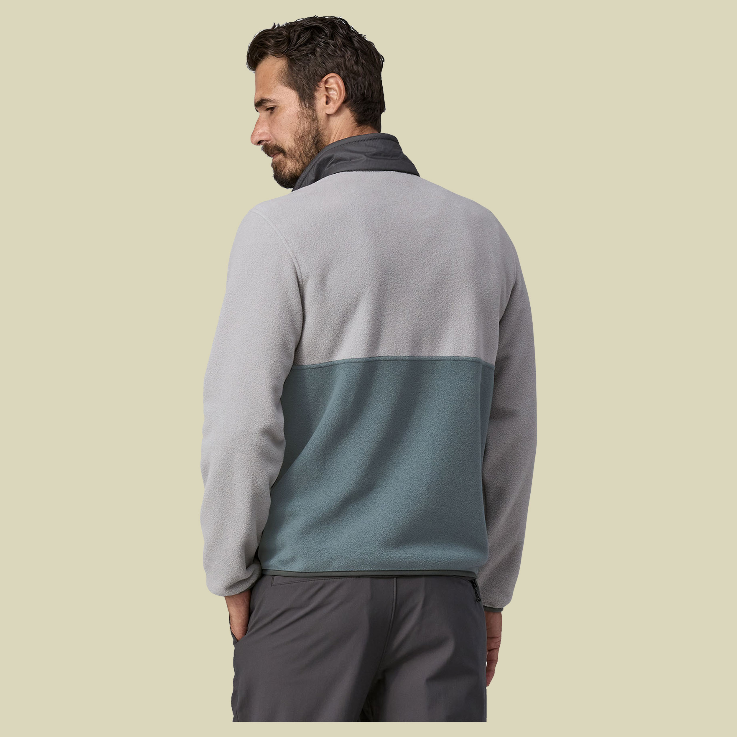 Microdini 1/2 Zip Pullover Men grün XL - nouveau green w/salt grey