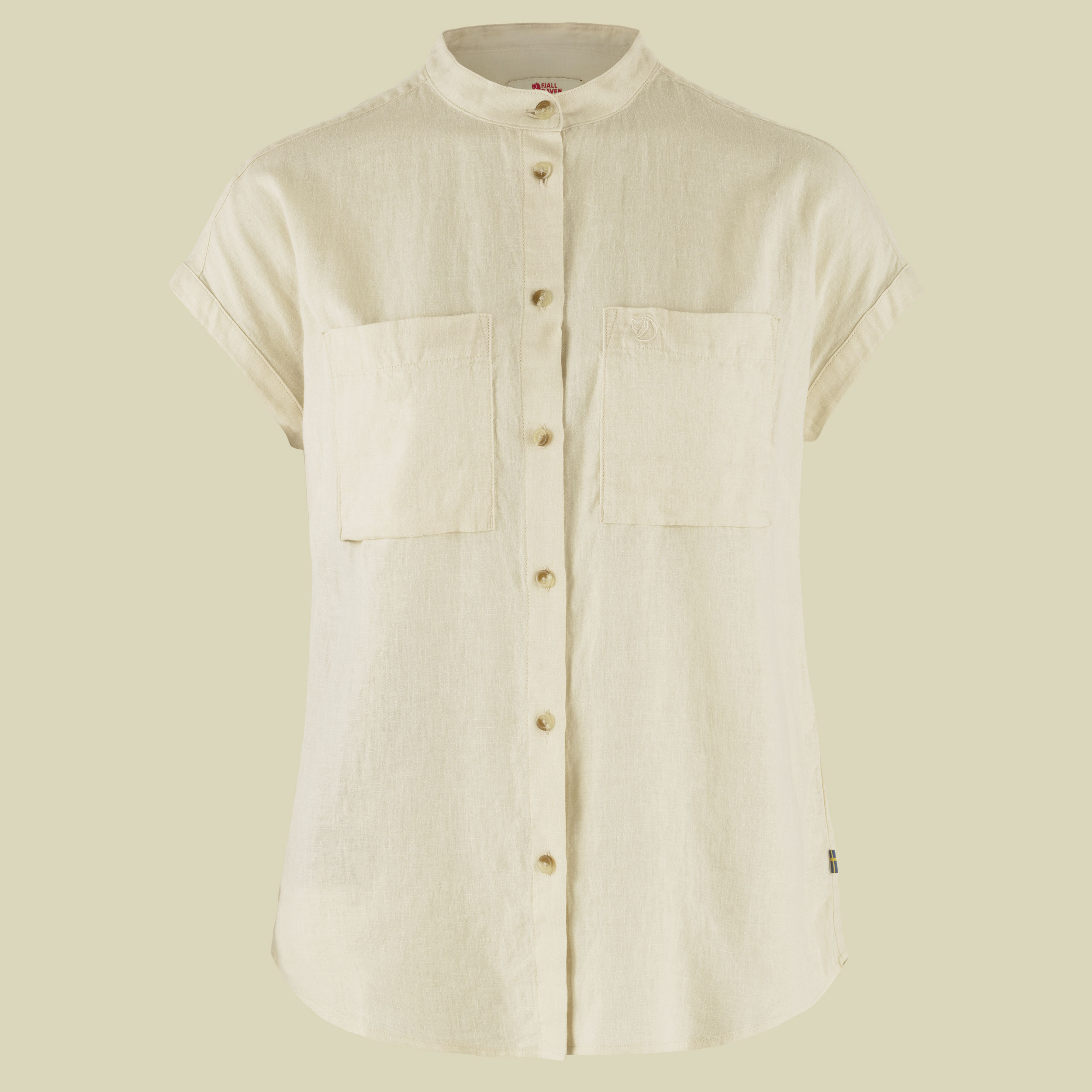 Övik Hemp Shirt SS Women Größe XS Farbe chalk white