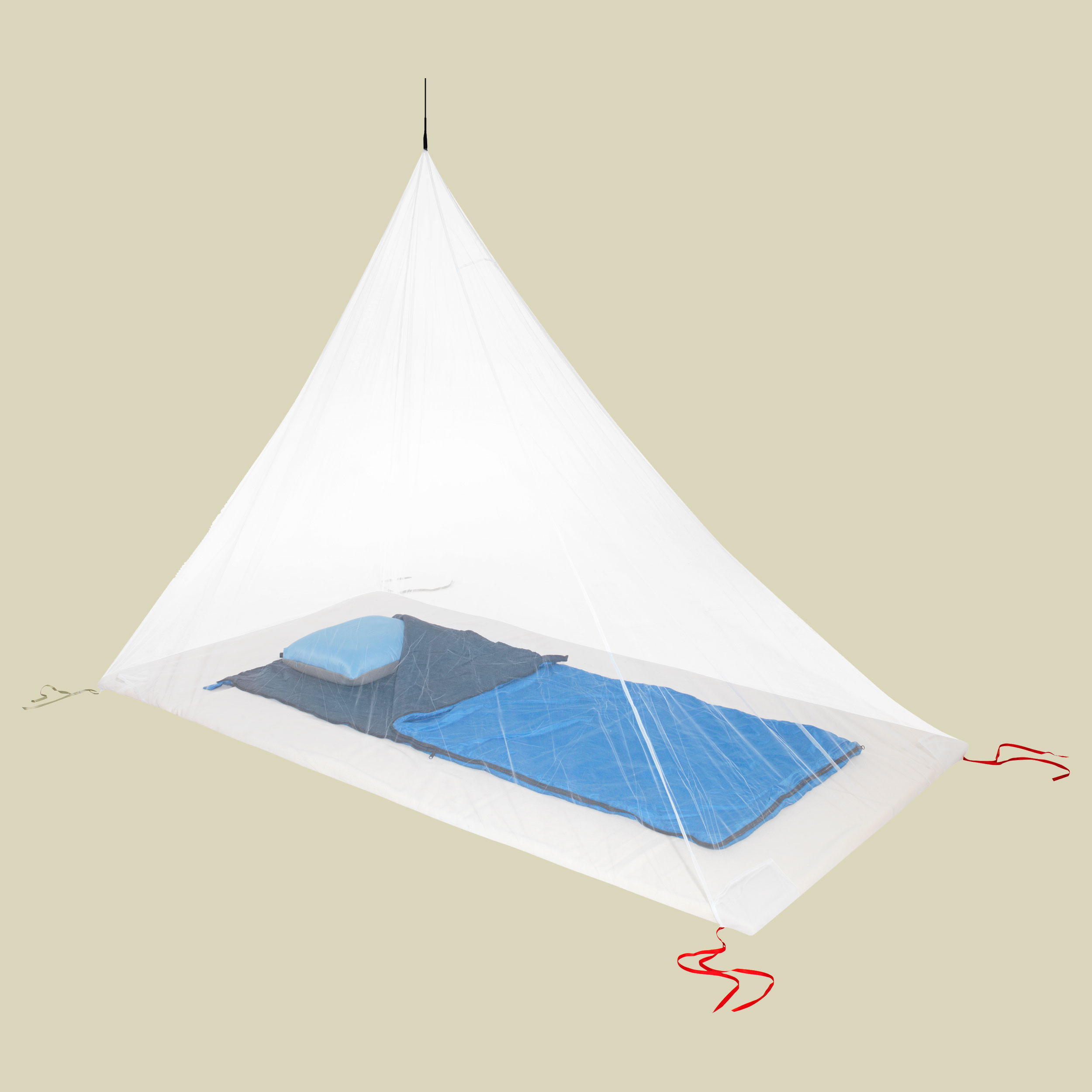 Travel Mosquito Net Ultralight Single Maße 230 x 130 cm Farbe white