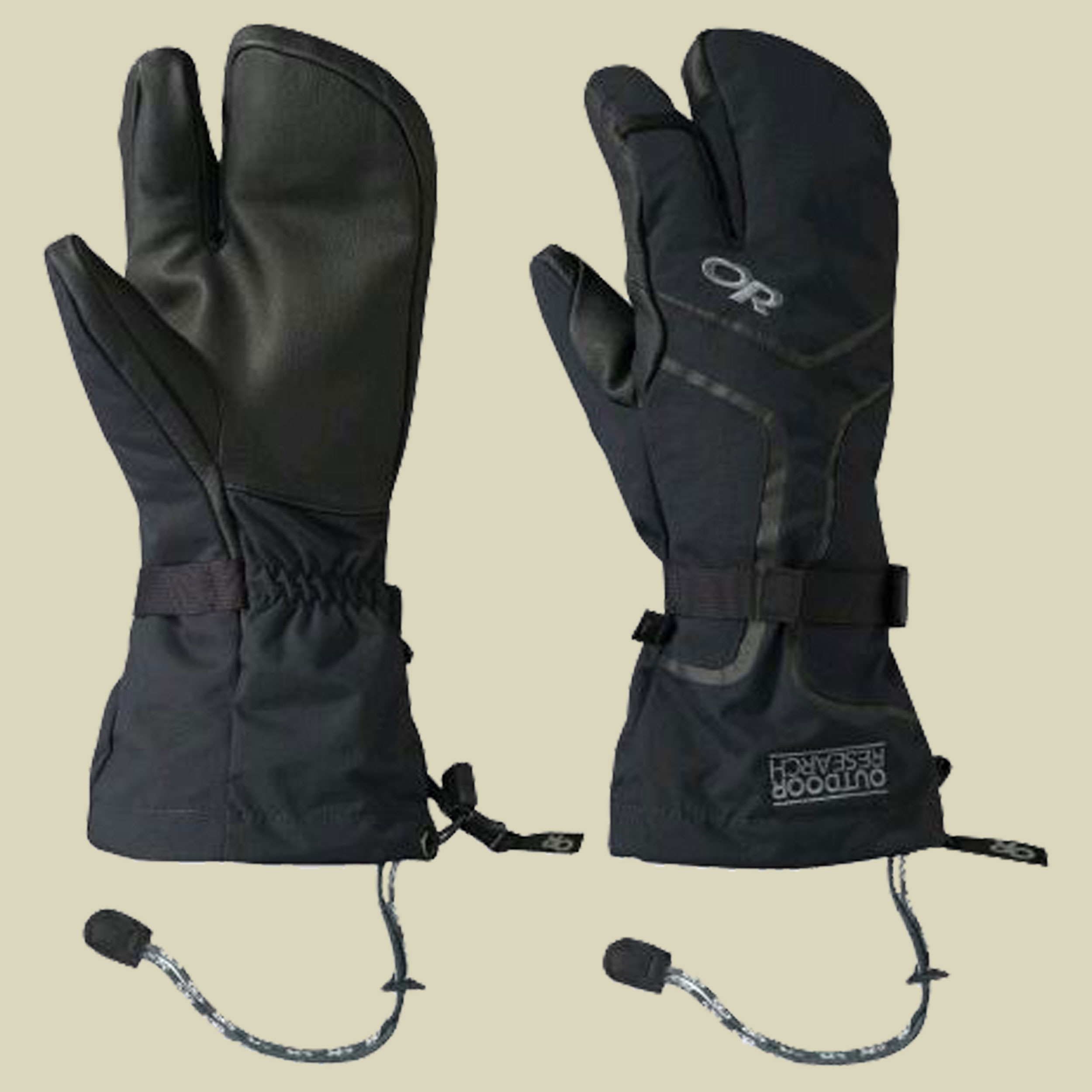 Highcamp 3-Finger Gloves Men Größe S Farbe black