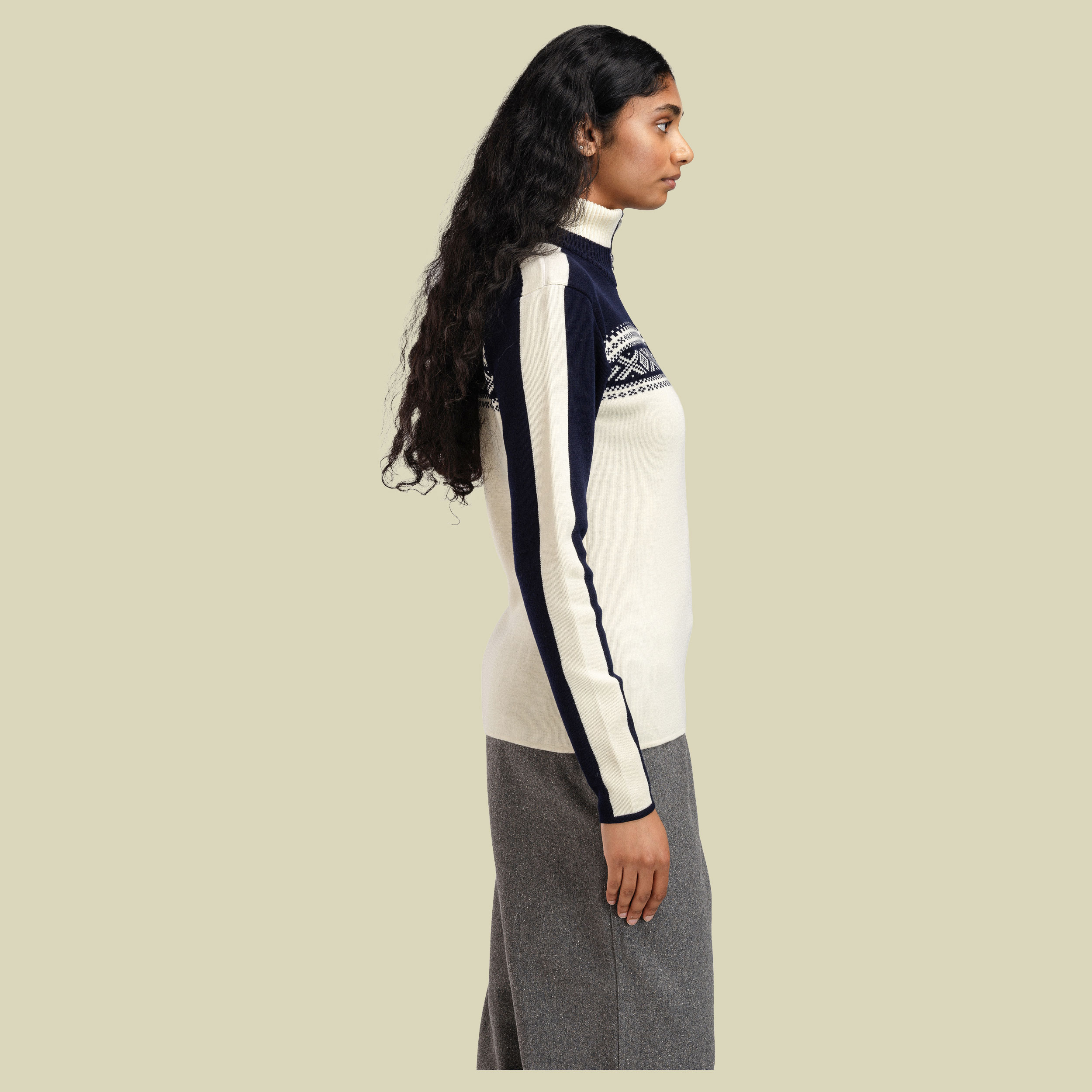 Dystingen Sweater Women XL blau - off white/navy
