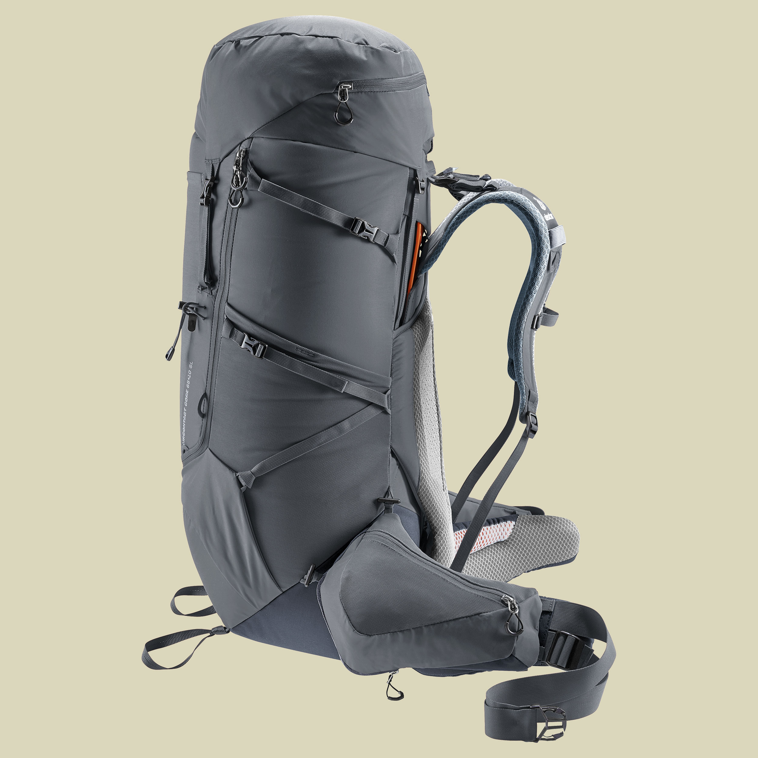 Aircontact Core 65+10 SL Women grau 65 L + 10 L - Farbe graphite-black