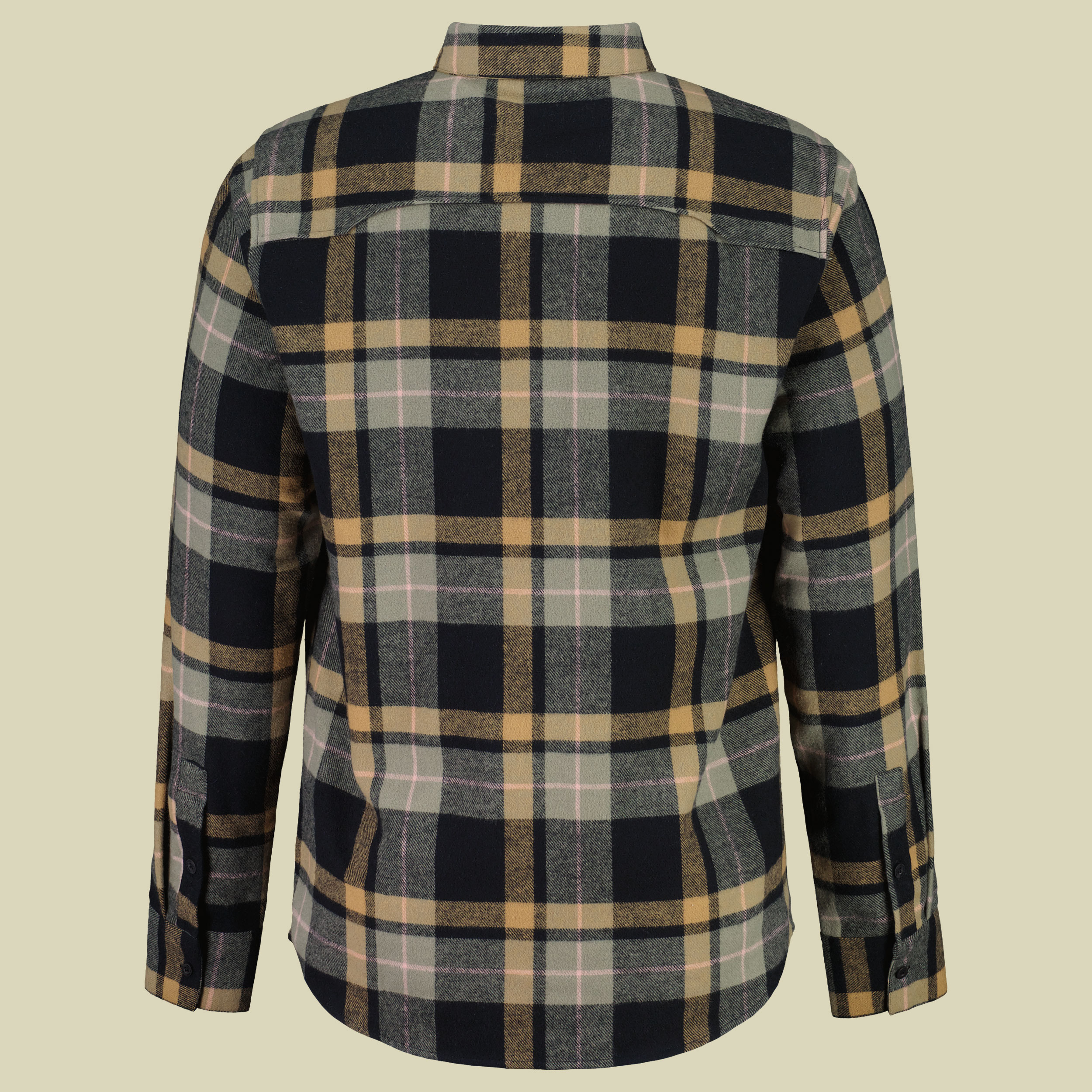 DucanM. Organic Flannel Shirt Men M schwarz - Farbe deep black multi