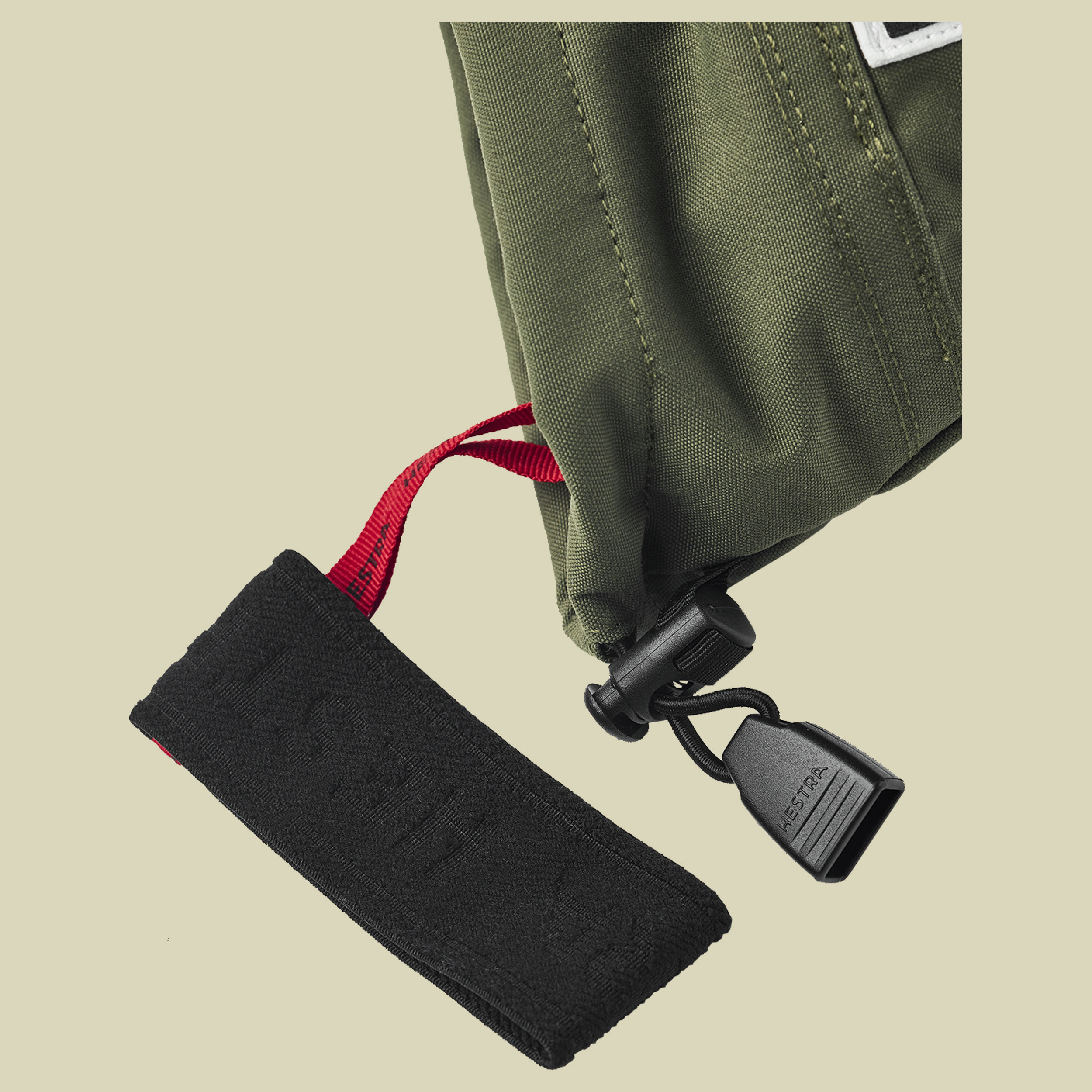 Heli Ski Female Mitt Größe 5 Farbe olive/offwhite