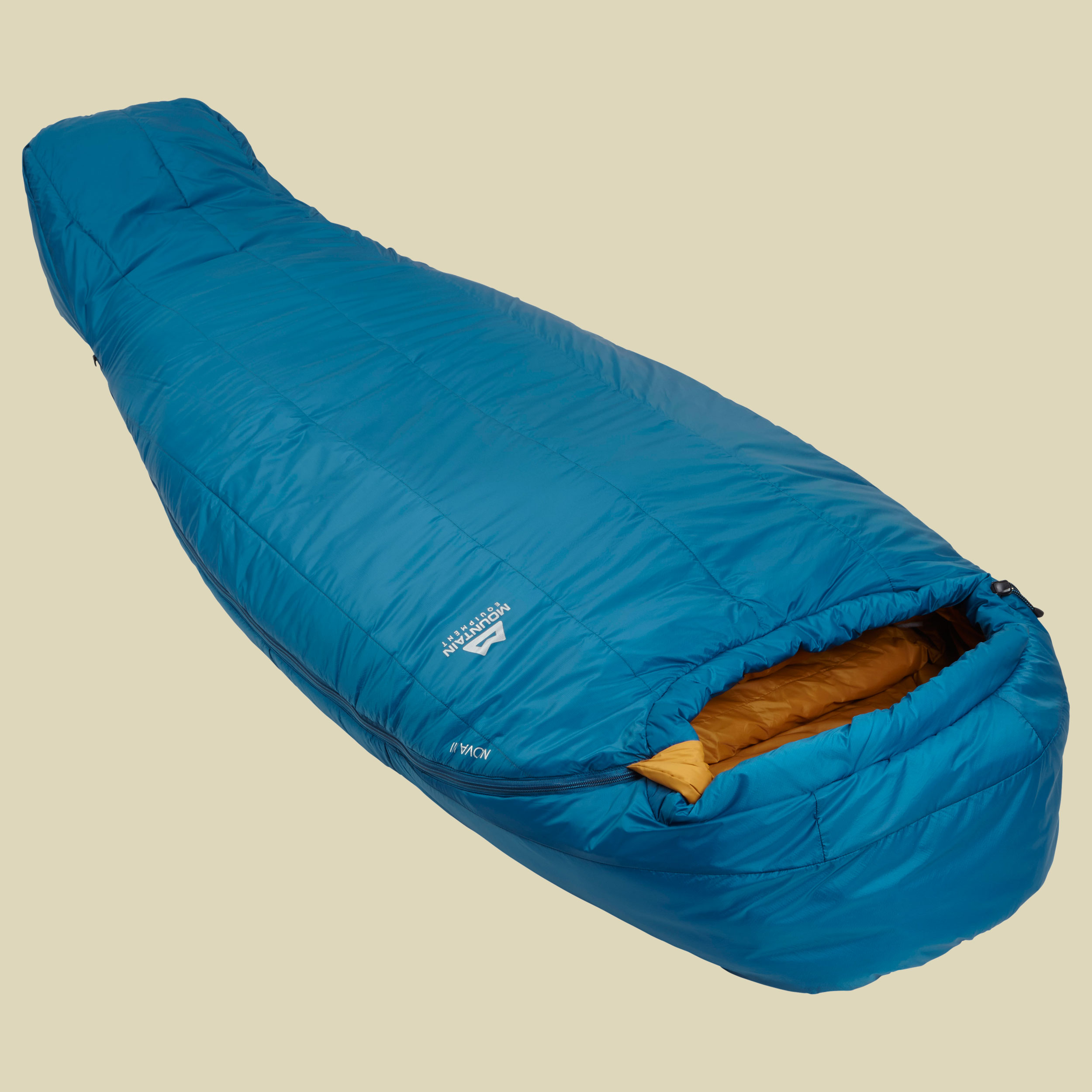 Nova III Women bis Körpergröße Schlafsack 175 cm cm Farbe ink/pumpkin spice, Reißverschluss Schlafsack links