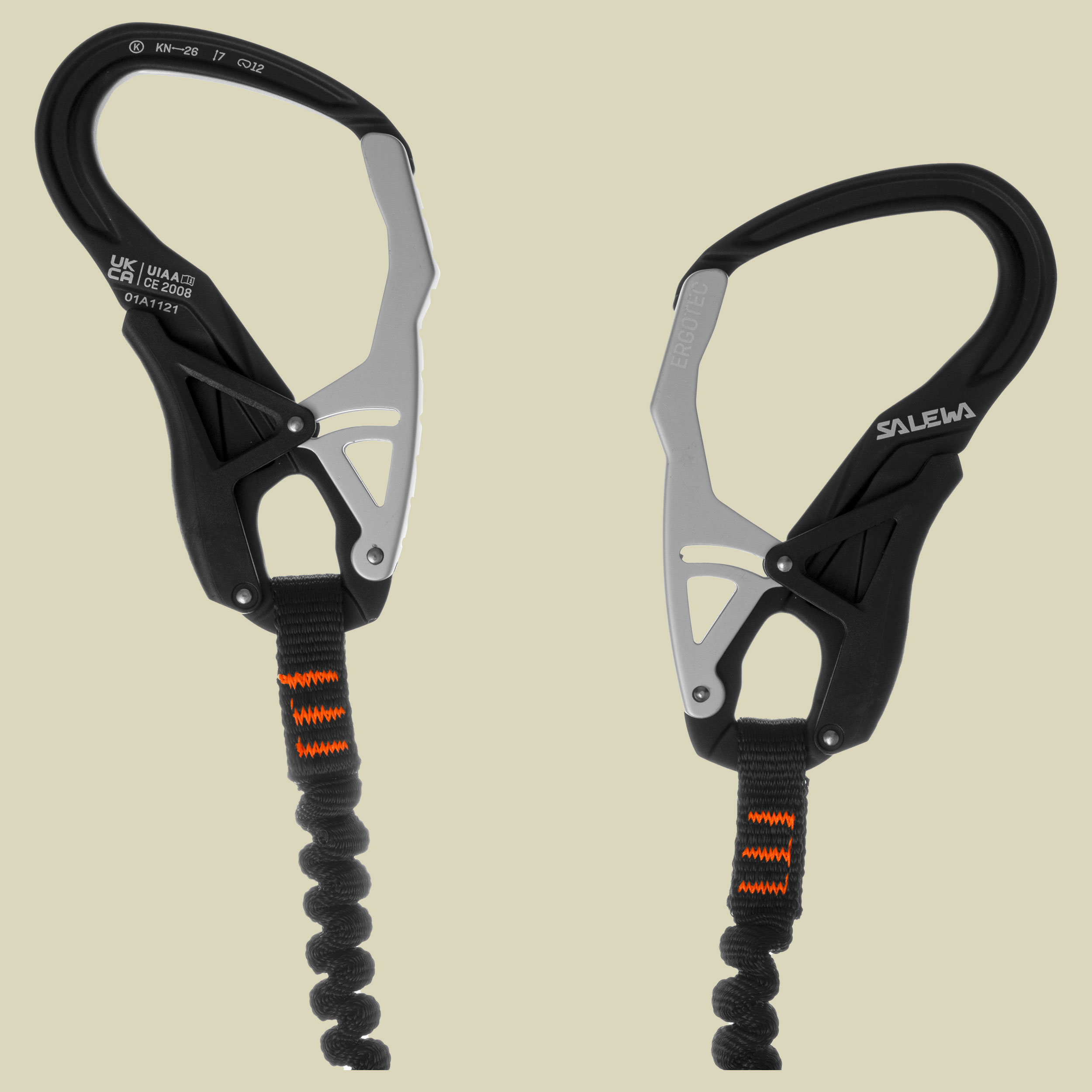 Set Via Ferrata Ergo Tex Farbe black/orange