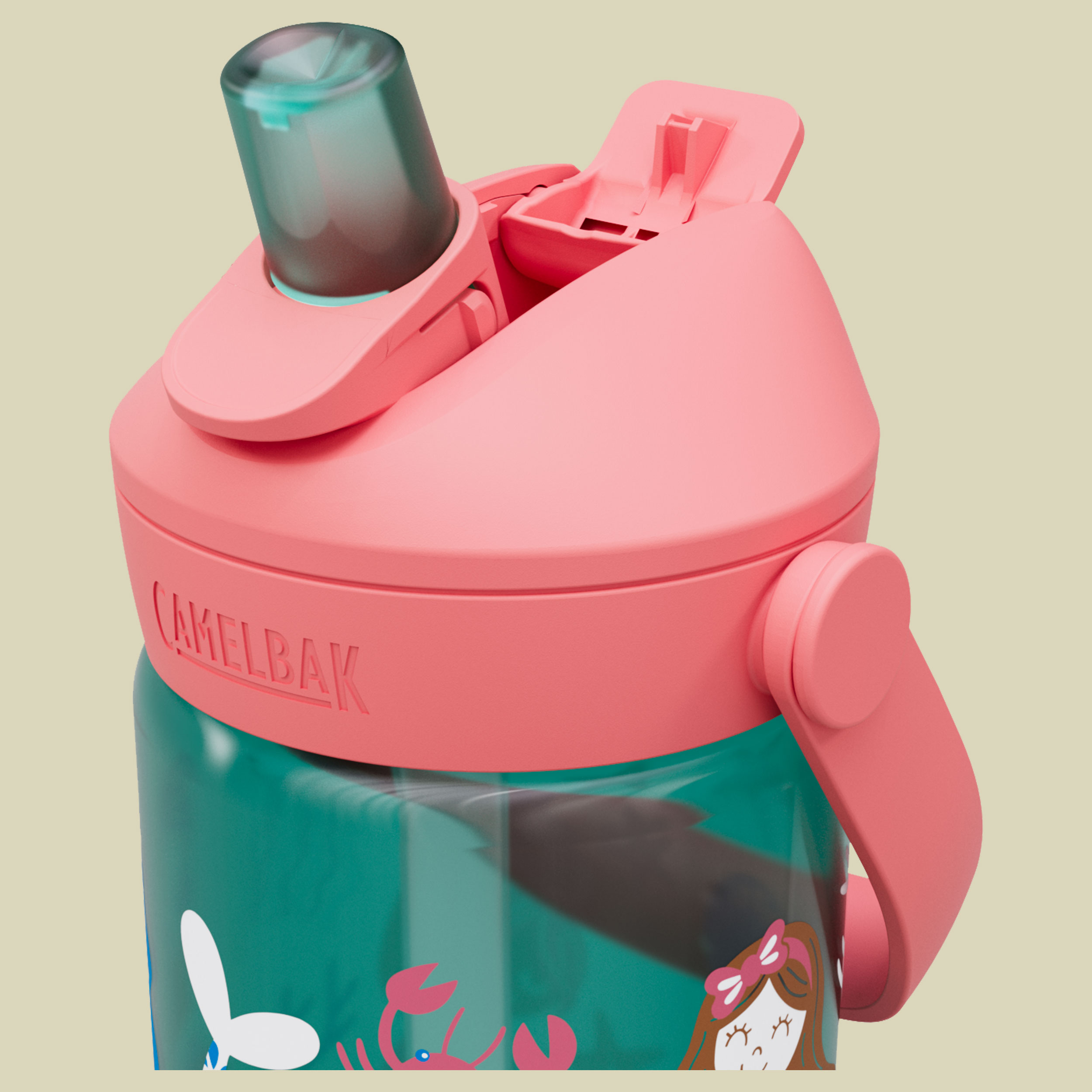 Thrive Flip Straw Kids 0,4 L mehrfarbig pink - mermaid friends