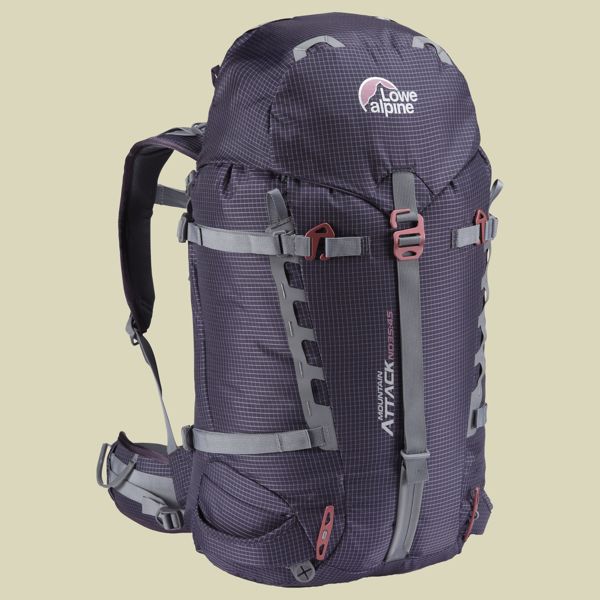 Mountain Attack ND 35:45 Volumen 35 L + 10 L Farbe aubergine/cerise