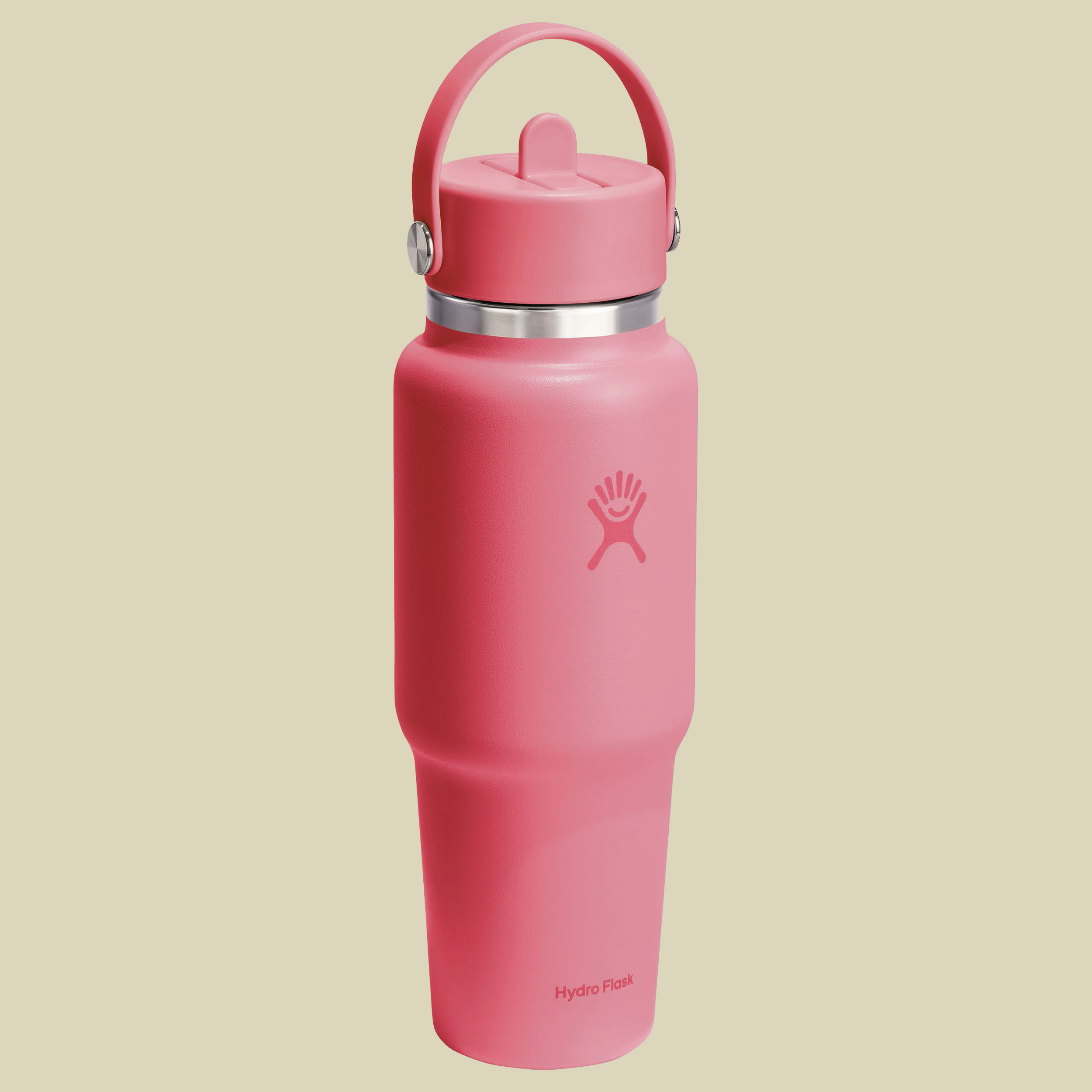 Wide Mouth Flex Straw Travel Bottle 24 oz pink - passion pink
